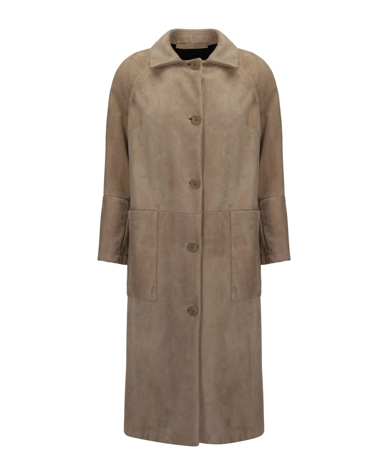 Salvatore Santoro Leather Coat - Sand