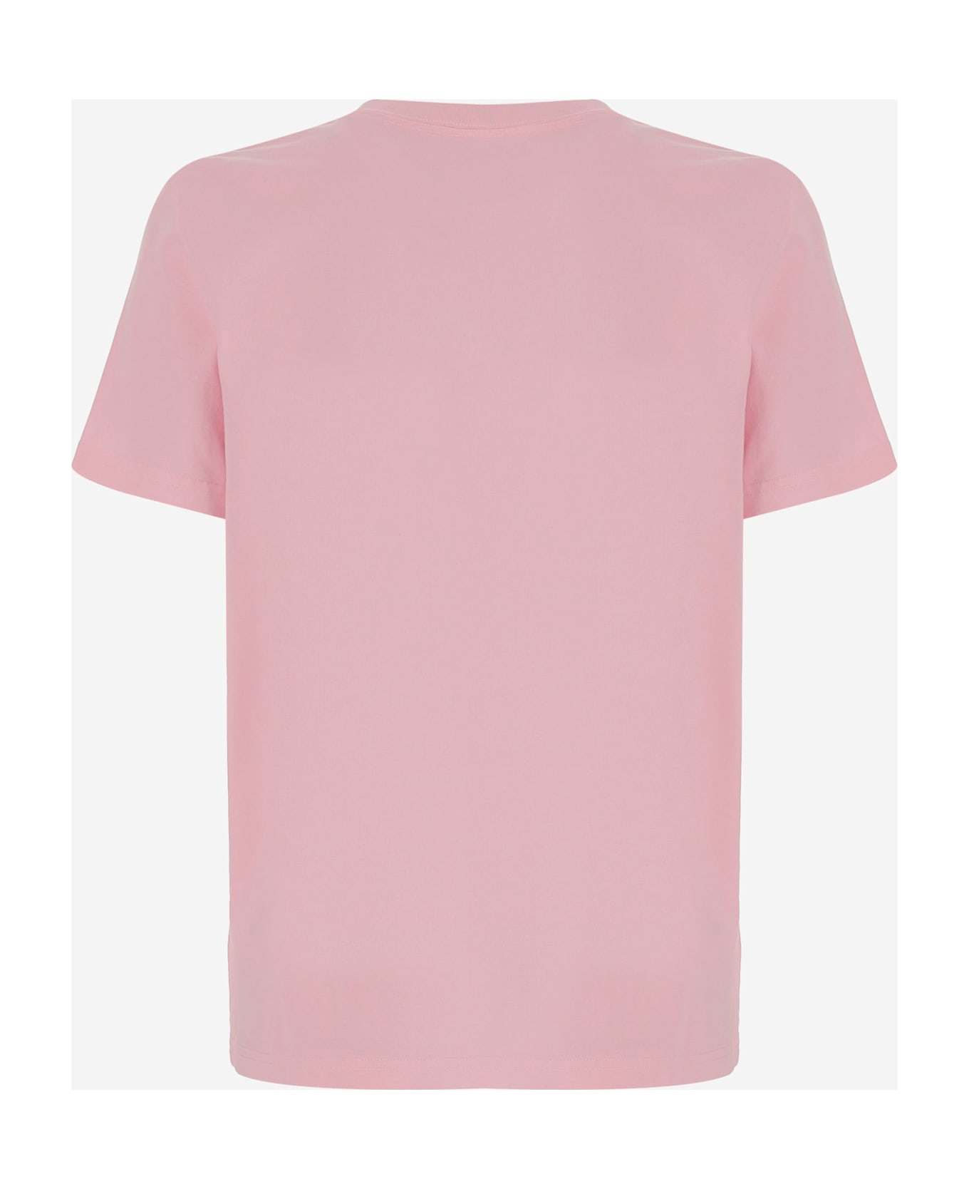 Versace Cotton T-shirt With Logo - Pink