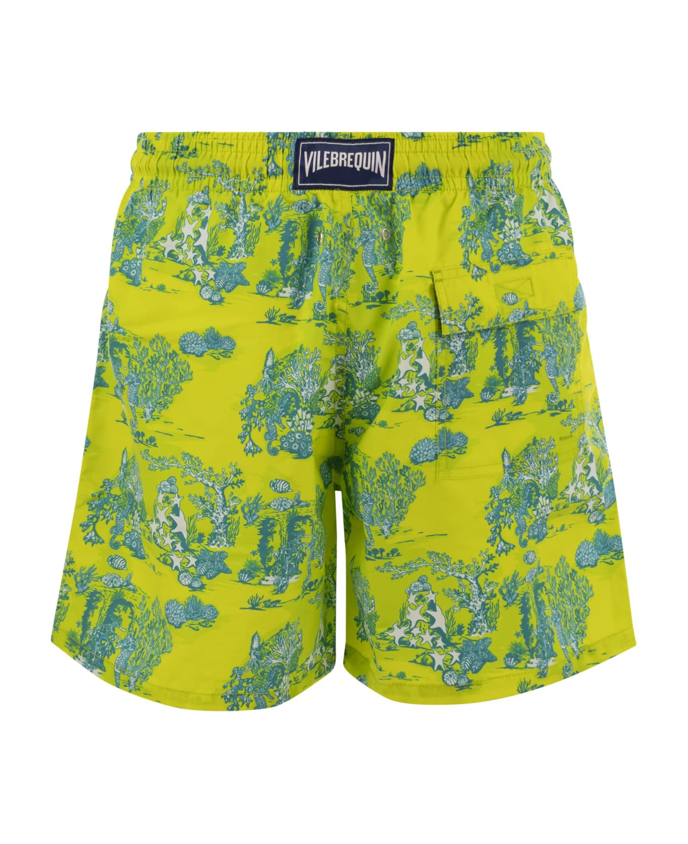 Vilebrequin Swimming Shorts With Seabed - Yellow