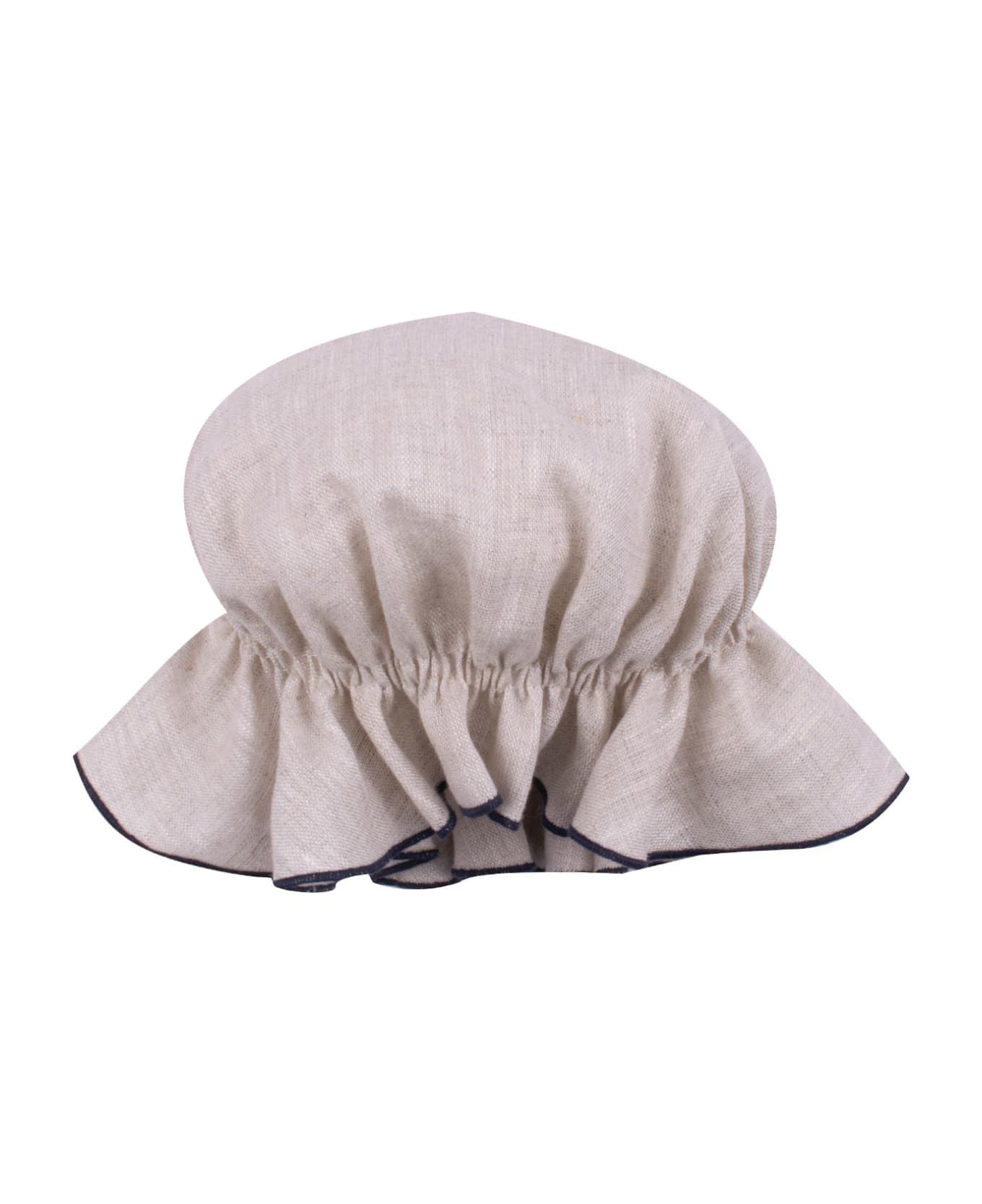 La stupenderia Linen Hat - Beige