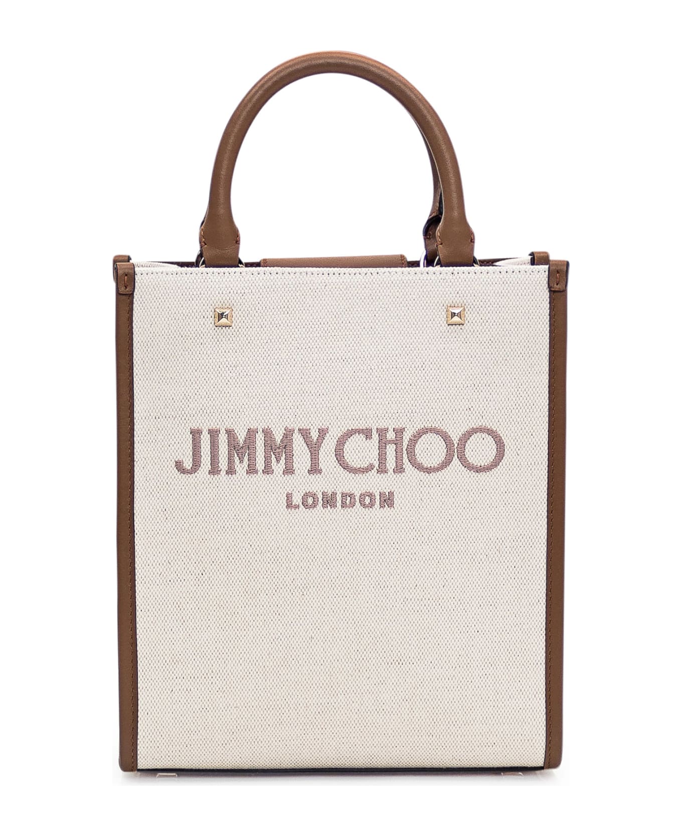 Jimmy Choo Tote Avenue N/s Bag - NATURAL/TAUPE/DARK TAN/LIGHT G