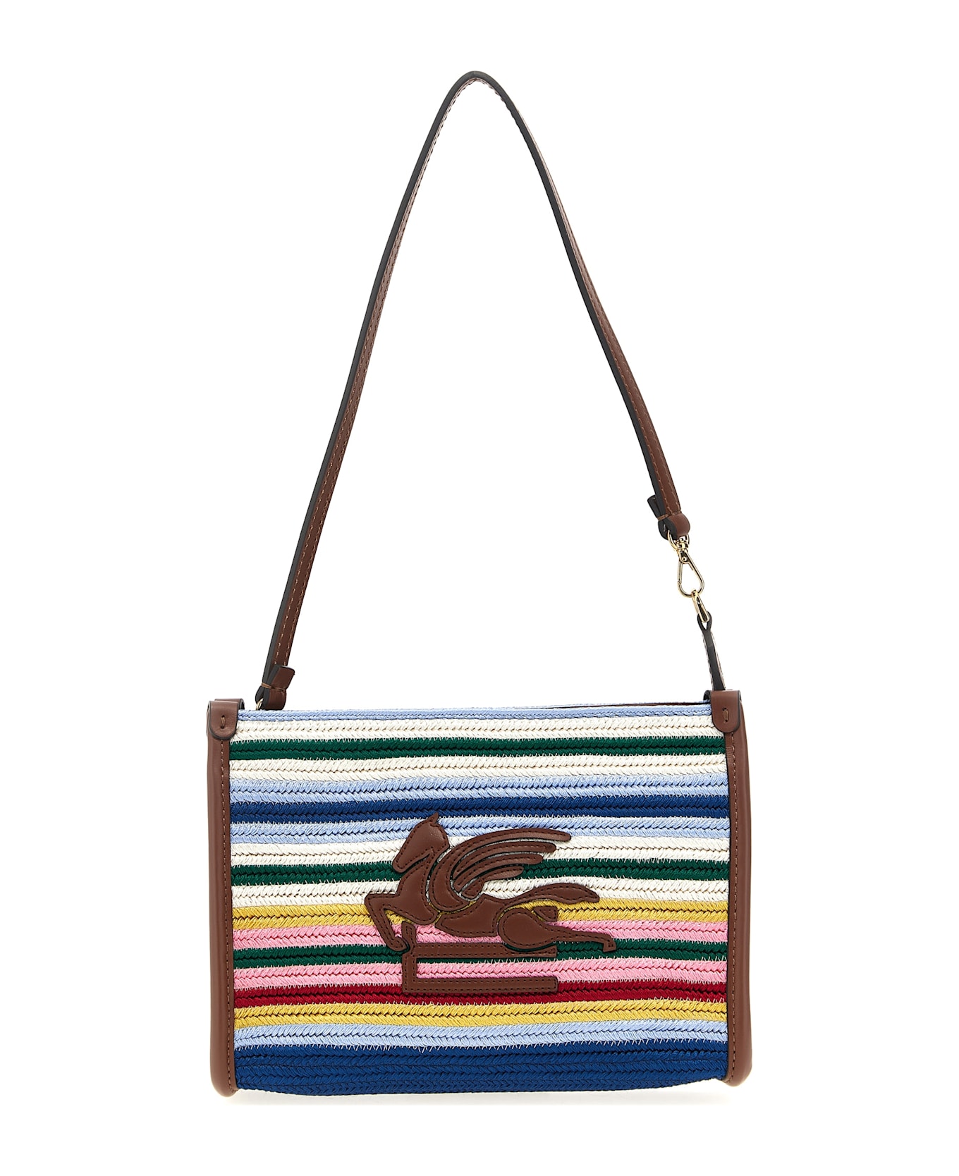 Etro Striped Viscose Pouch - Multicolor