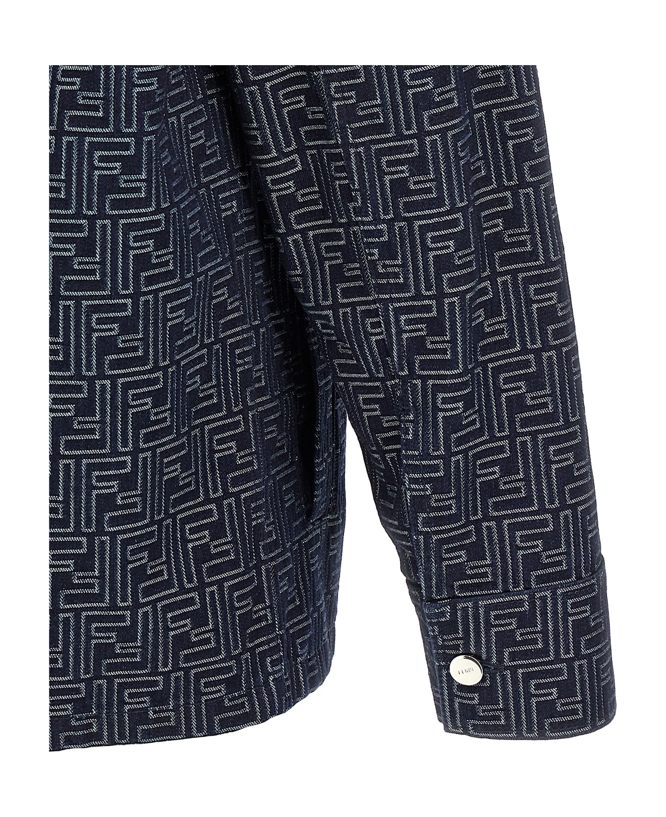 Fendi Overshirt Denim Ff - INDIGO