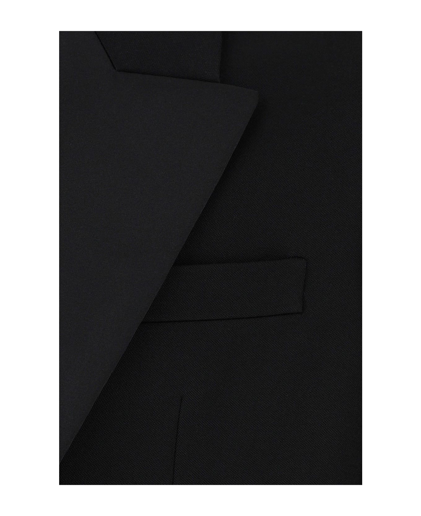 Saint Laurent Black Wool Blazer - Nero