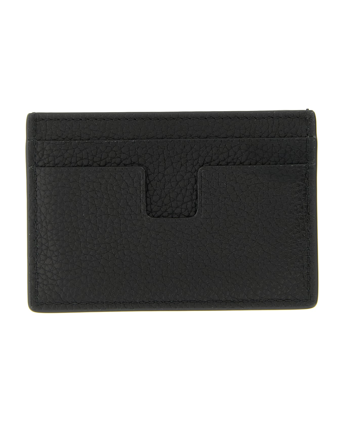 Tom Ford Hammered Card Holder - Black  