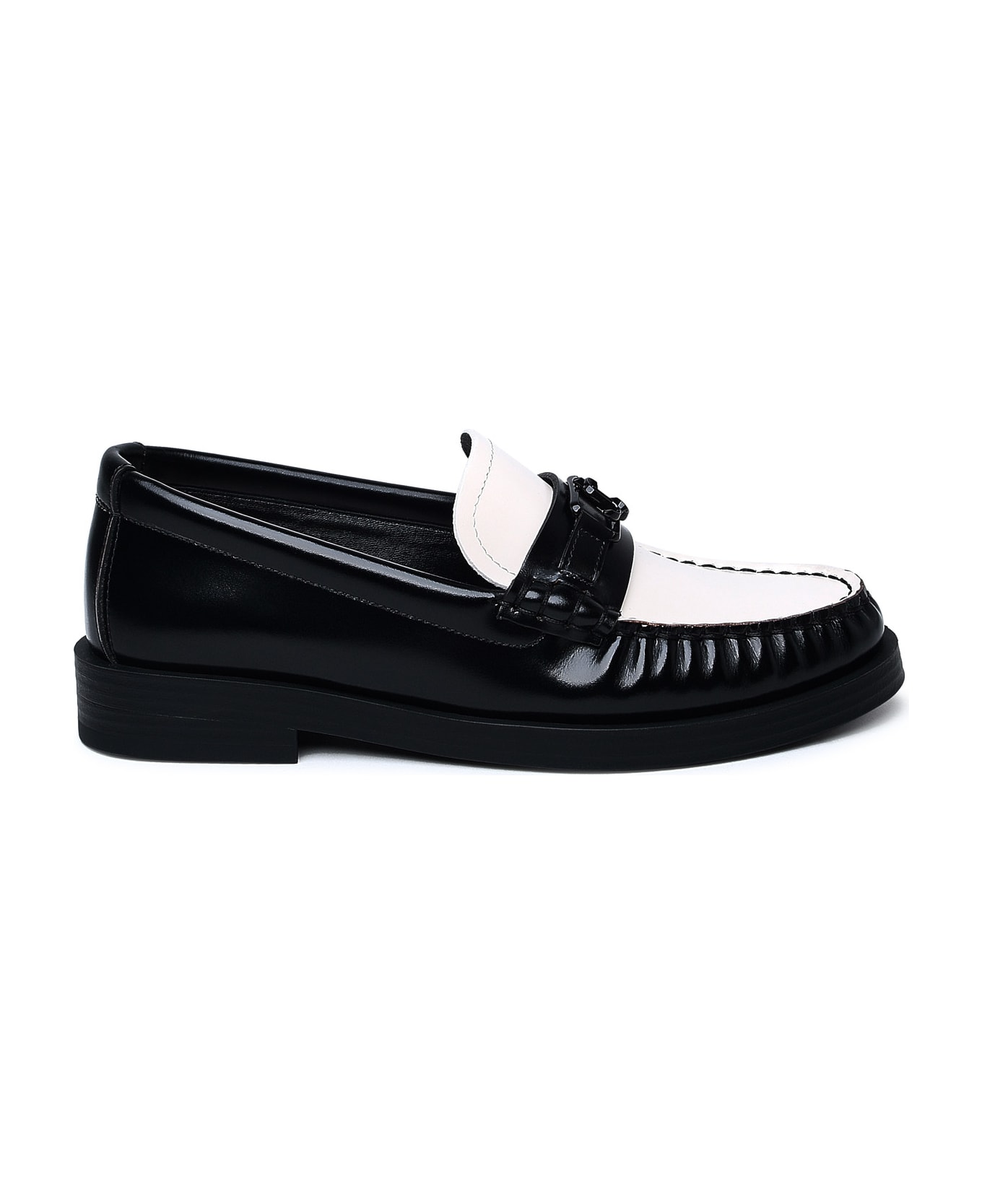 Jimmy Choo Two-tone Leather Loafers - Black フラットシューズ