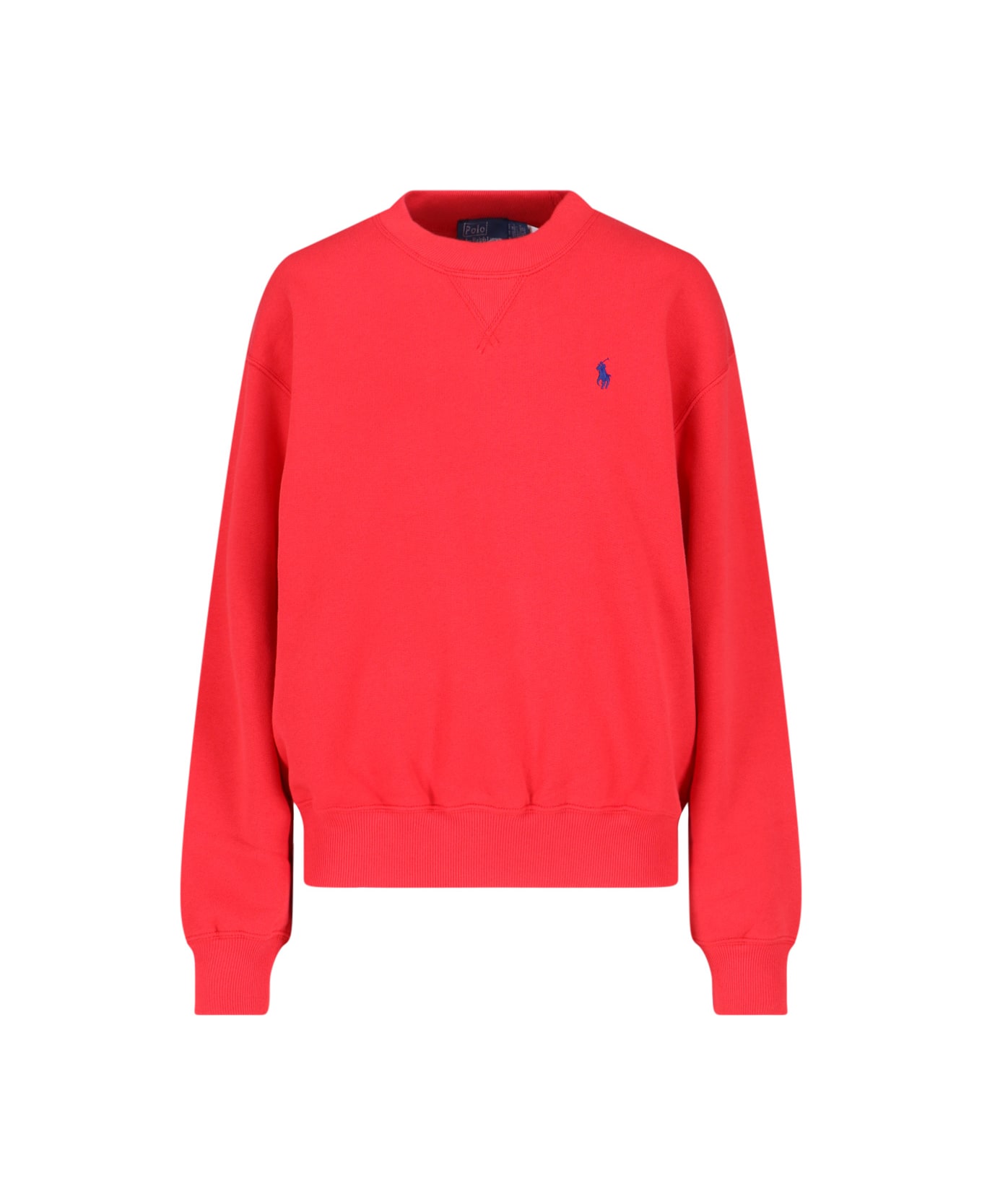 Polo Ralph Lauren Logo Crewneck Sweatshirt - Red