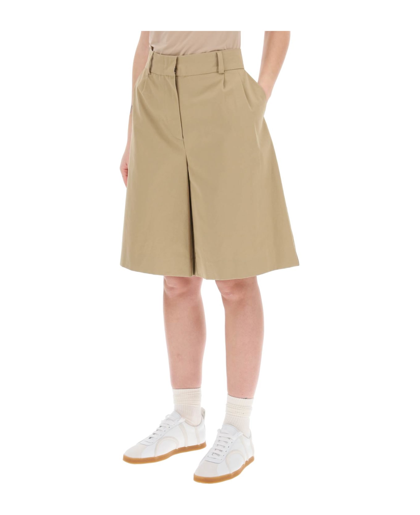 Skall Studio 'organic Cotton Jane Bermuda Shorts - DARK BEIGE (Beige)