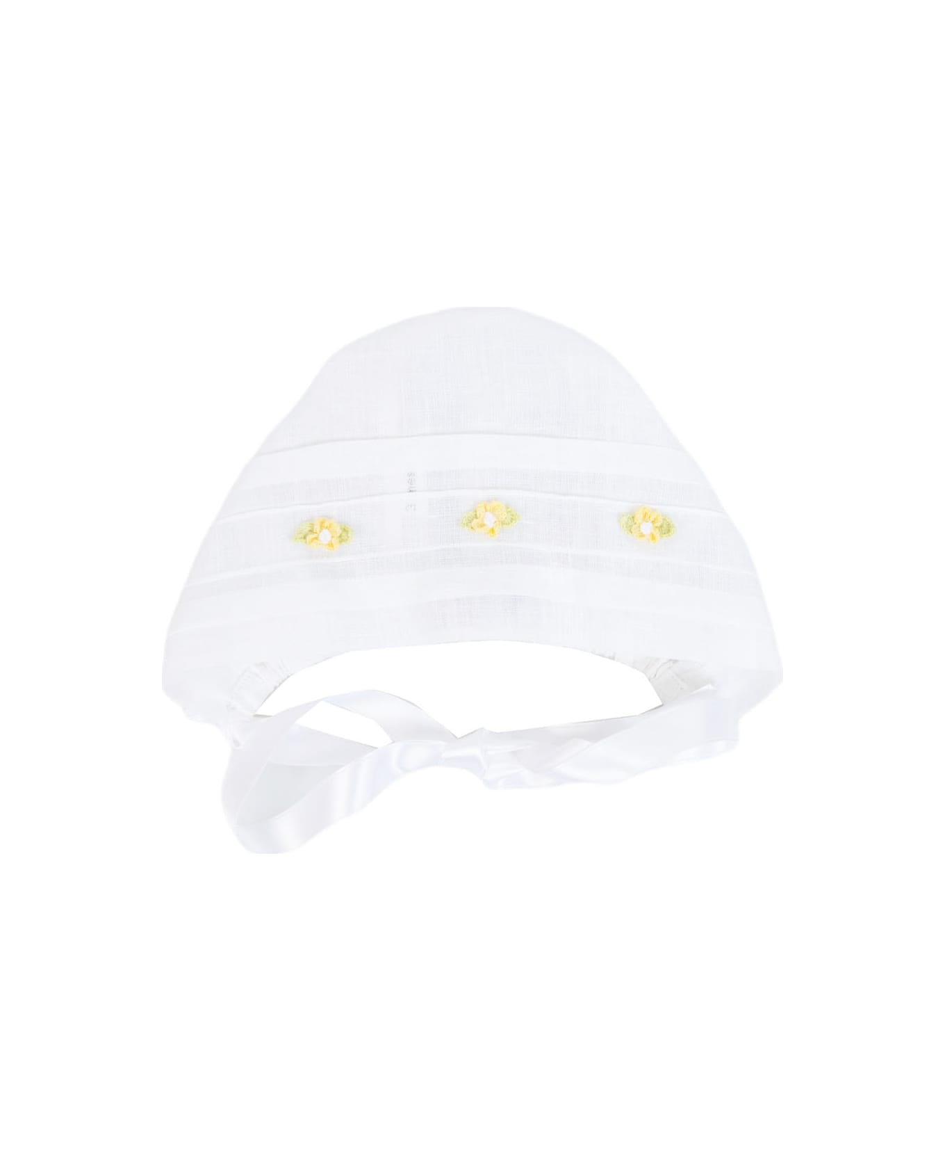 Piccola Giuggiola Linen Hat - White