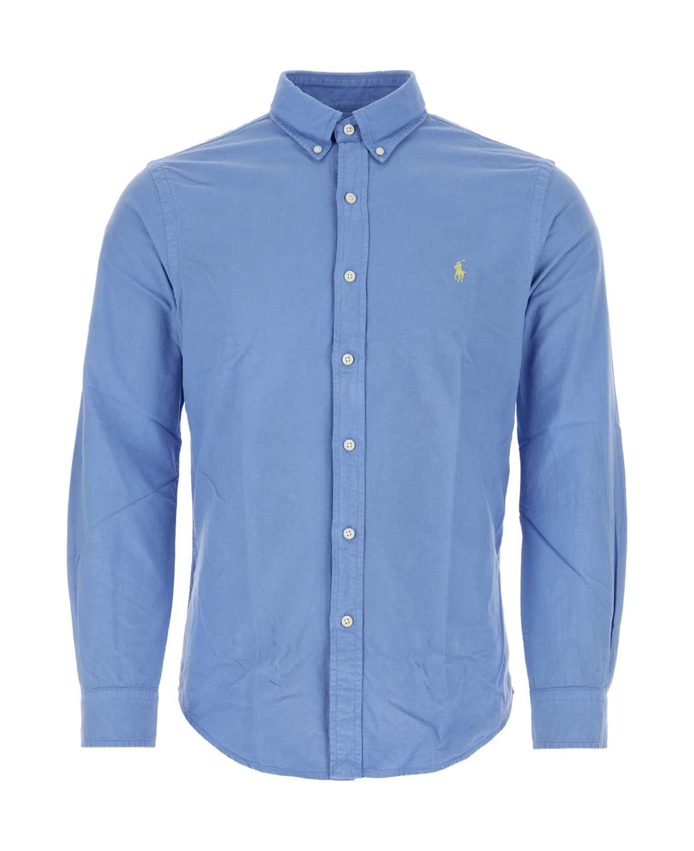 Polo Ralph Lauren Cerulean Blue Oxford Shirt - LIGHTBLUE