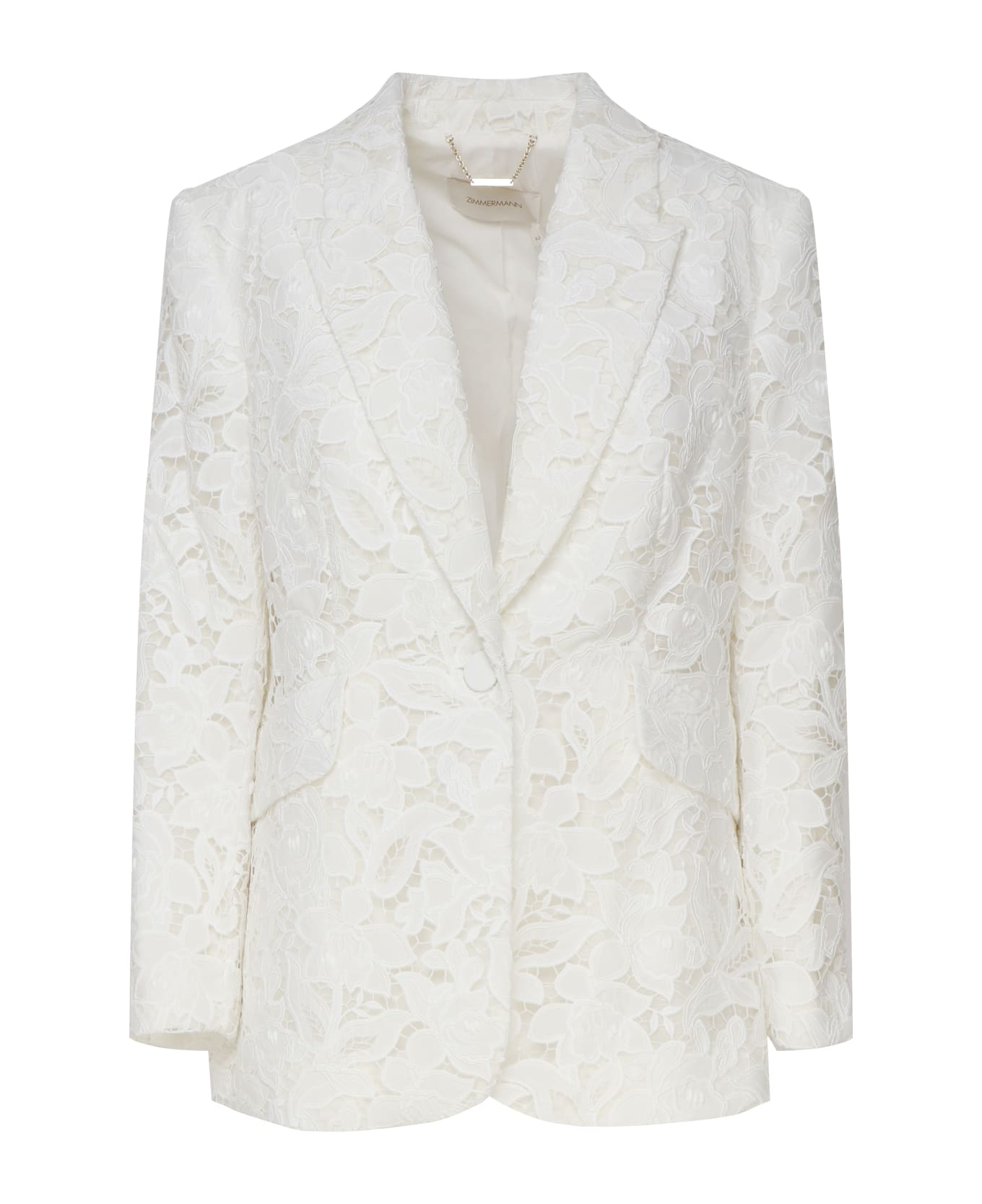 Zimmermann Natura Lace Jacket - White