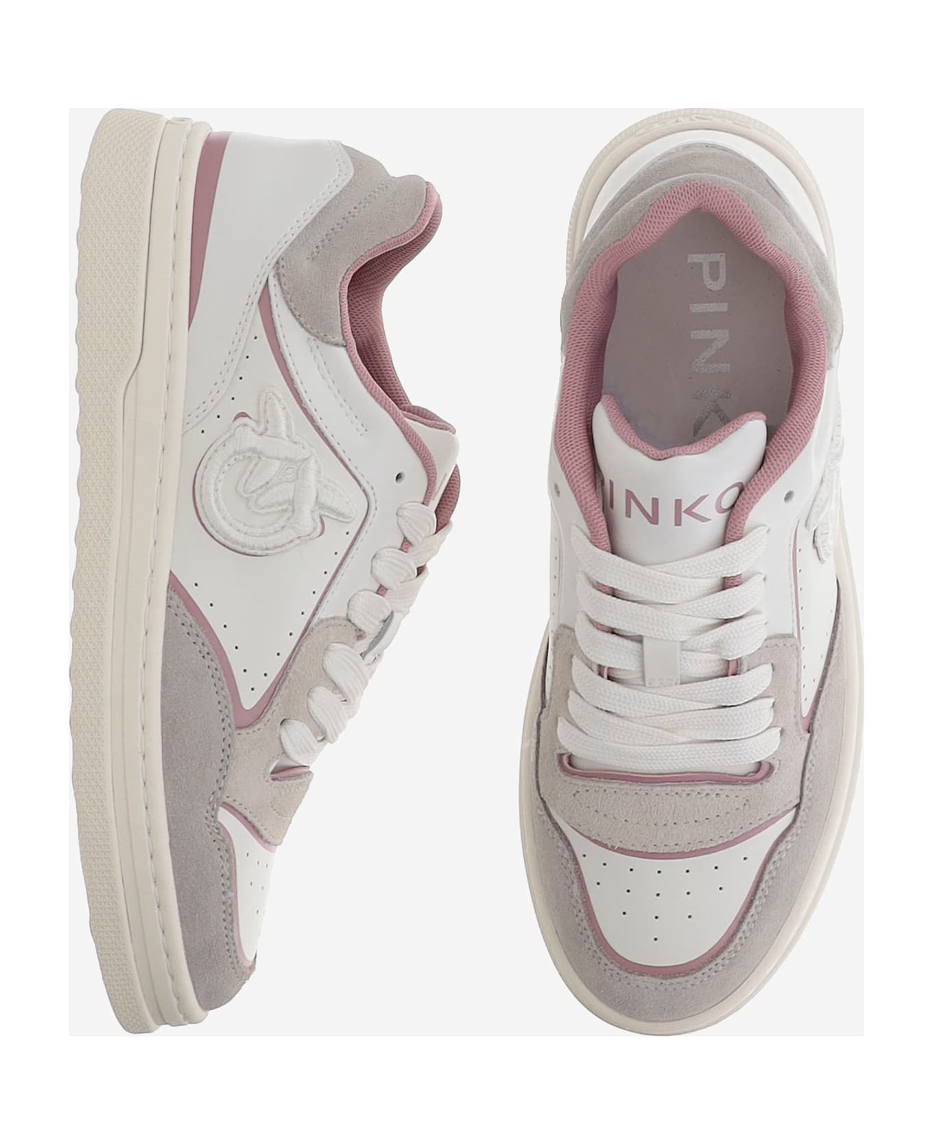 Pinko Mandy 08 Leather Sneakers - White