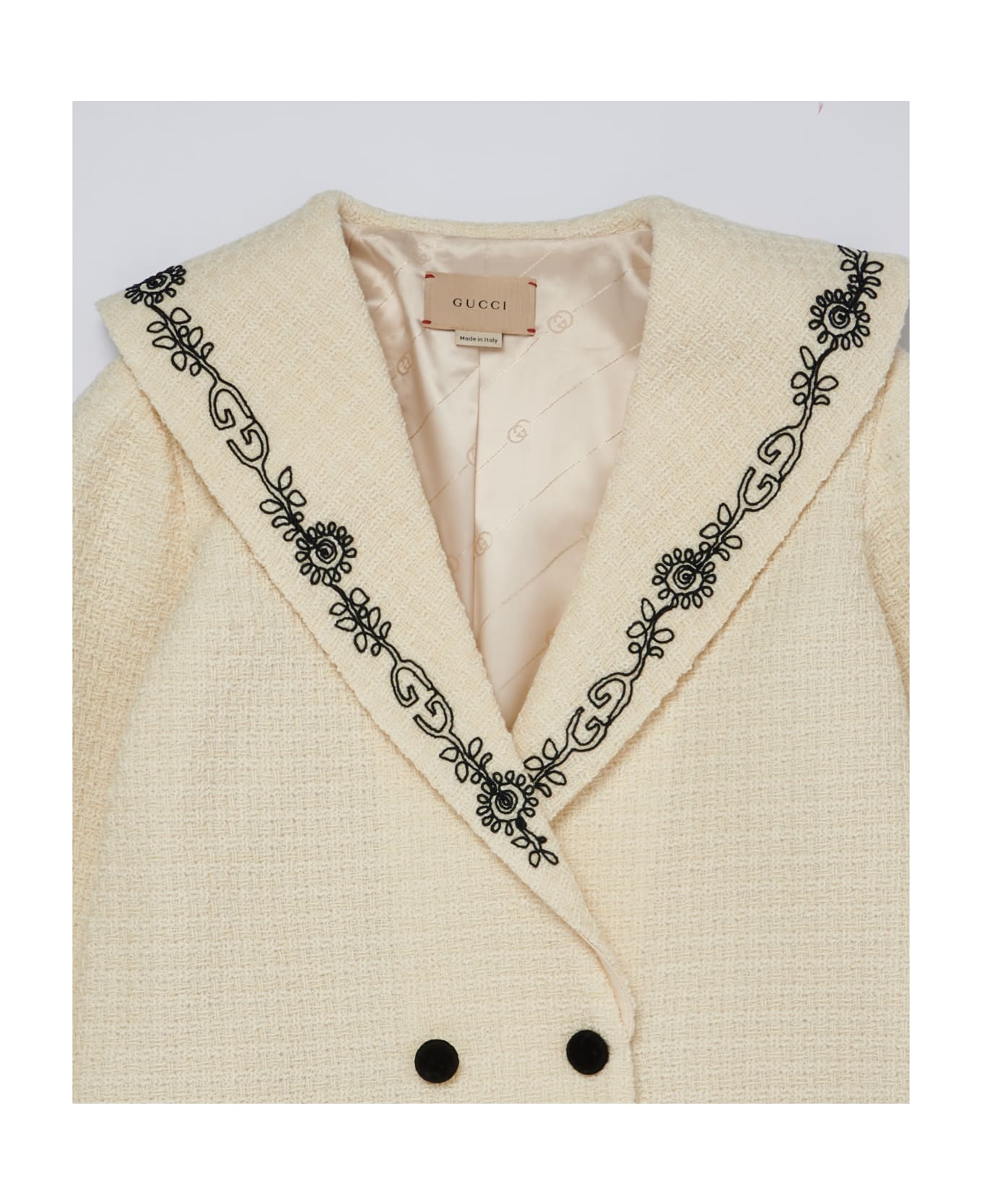Gucci Jacket Boucle Tweed Jacket - BIANCO LATTE コート＆ジャケット
