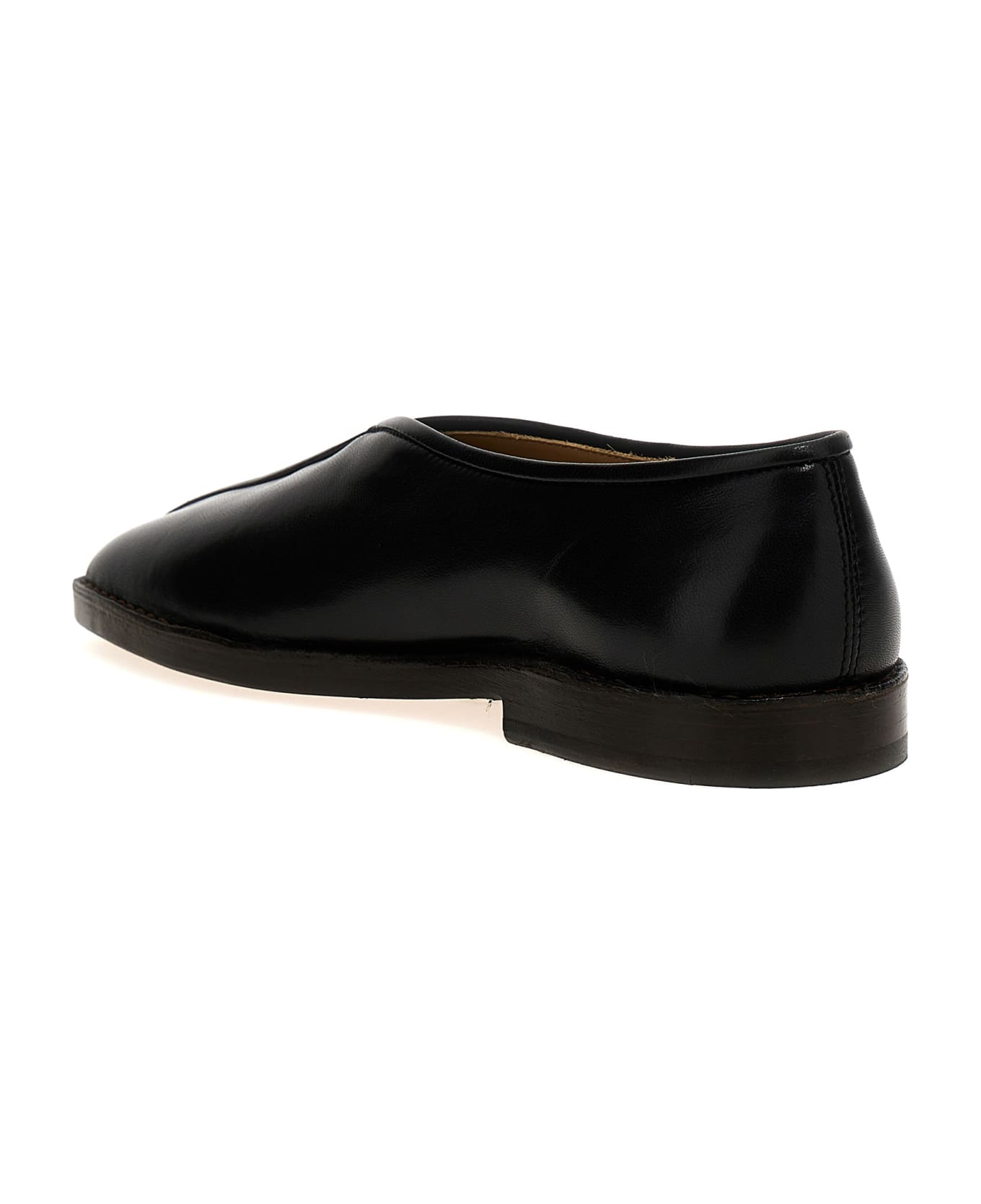 Lemaire Slip On 'flat Piped' - Black