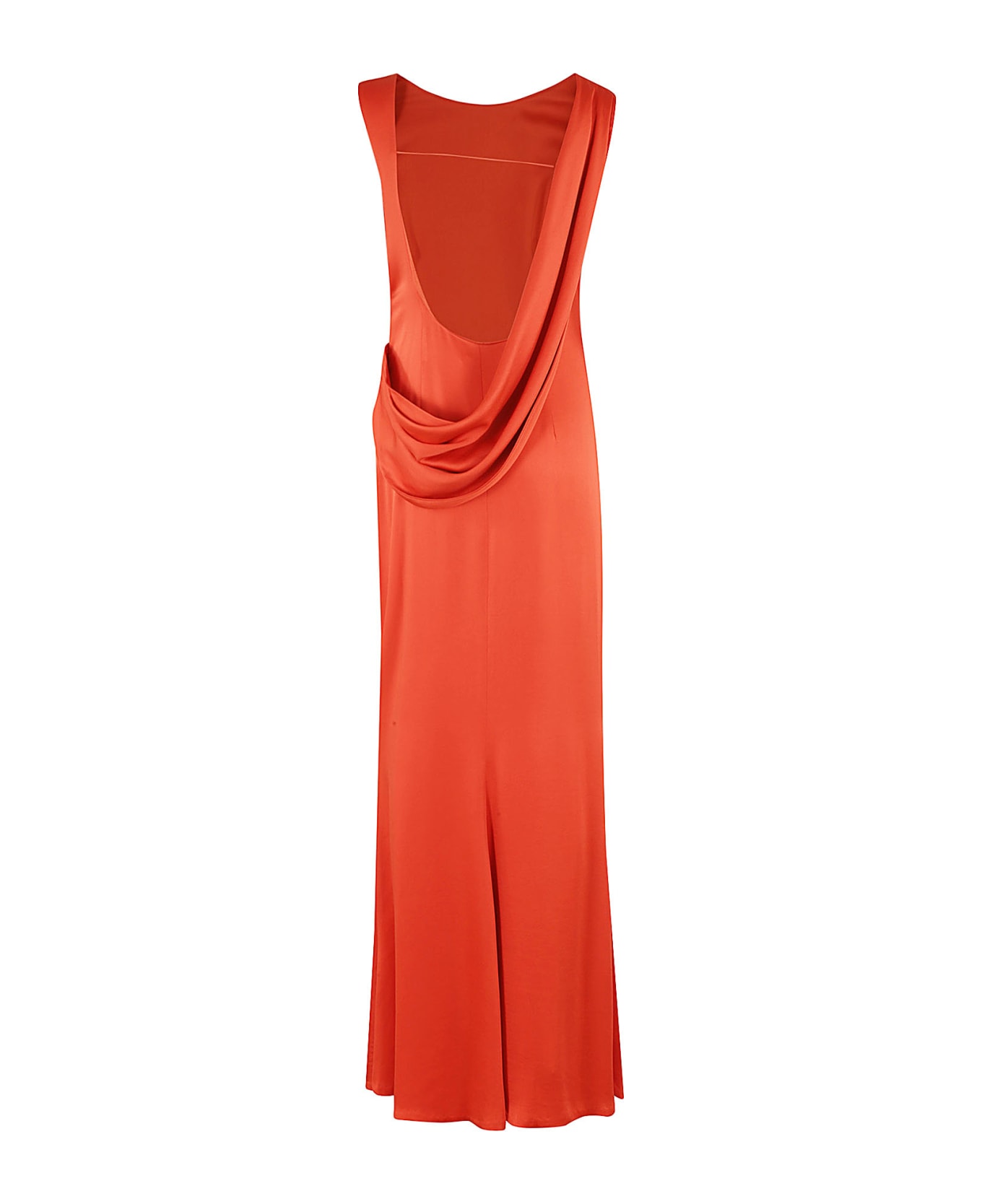 Simkhai Tommy Sl Open Back Gown - Flame