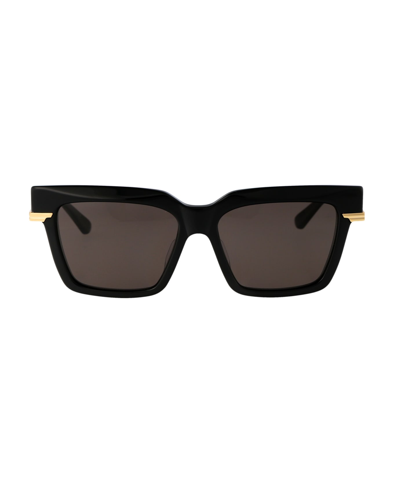 Bottega Veneta Eyewear Bv1242s Sunglasses - 001 BLACK GOLD GREY