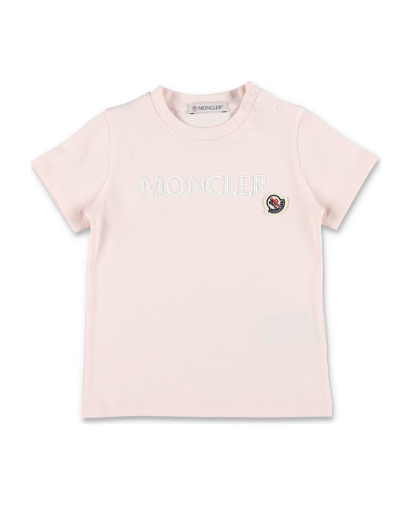 Moncler Kid - Embroidered Logo Cotton T-shirt
