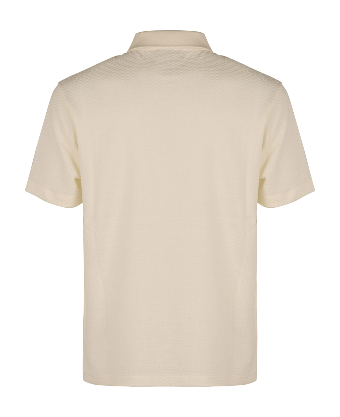 Emporio Armani Cotton Polo Shirt - panna