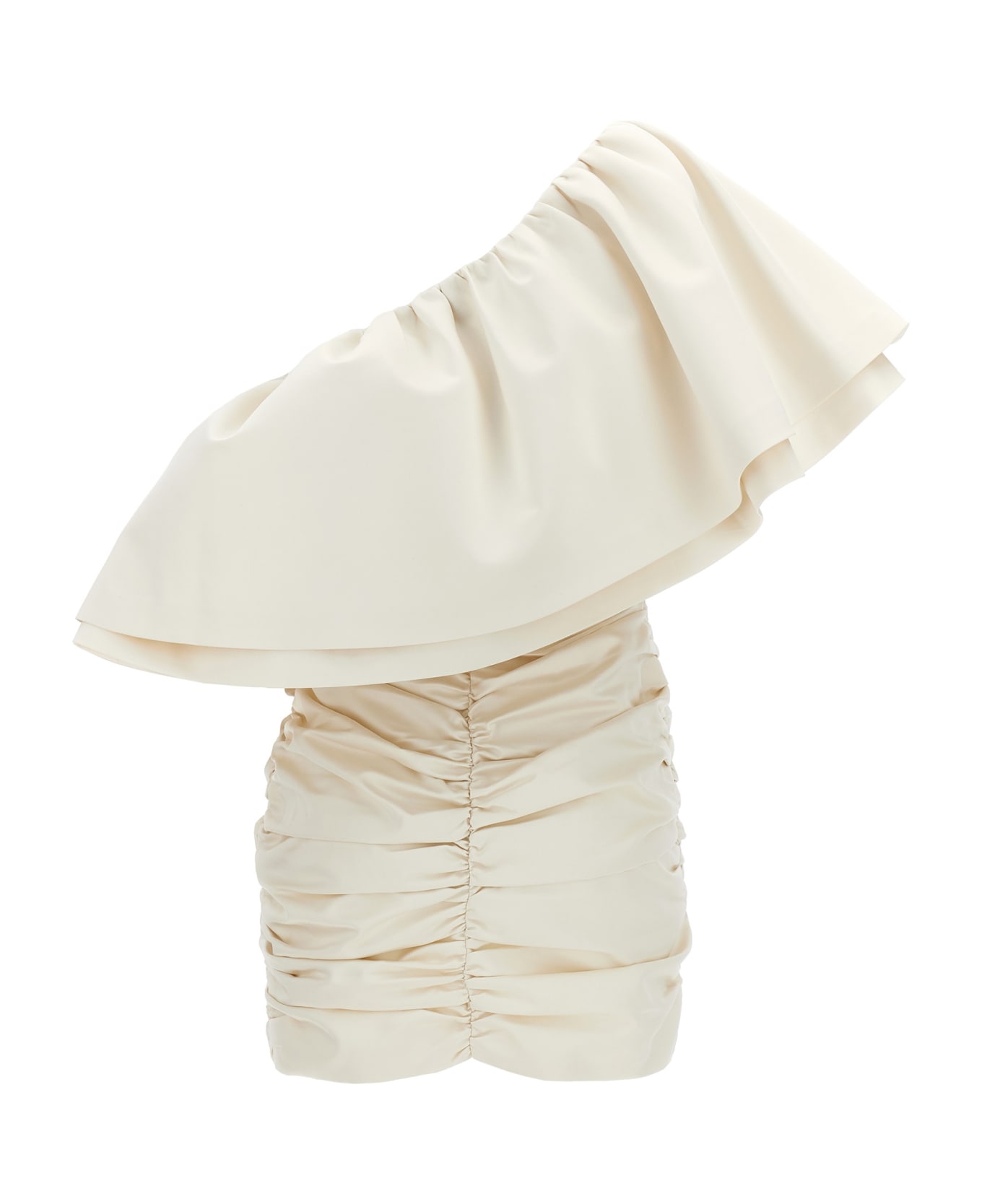 Rotate by Birger Christensen Bridal Capsule Ruffle Dress - White