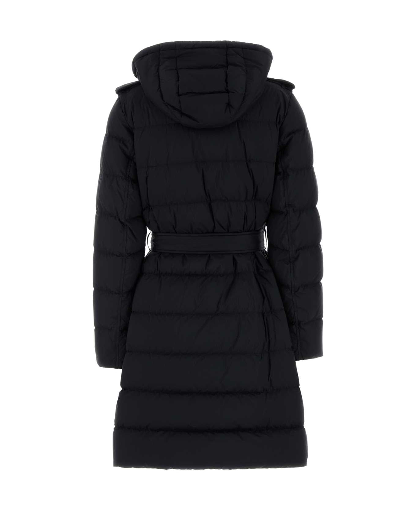 Burberry Midnight Blue Nylon Down Jacket - BLACK