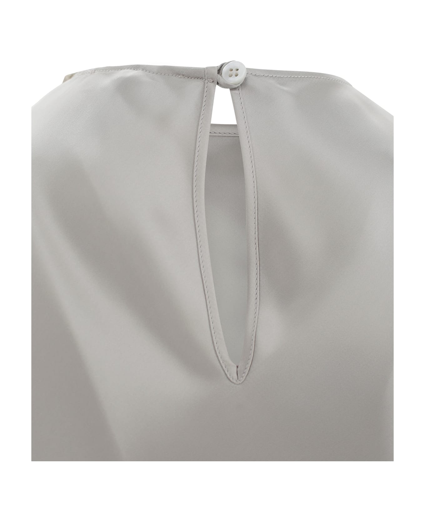 Herno Satin Long Dress - Chantilly