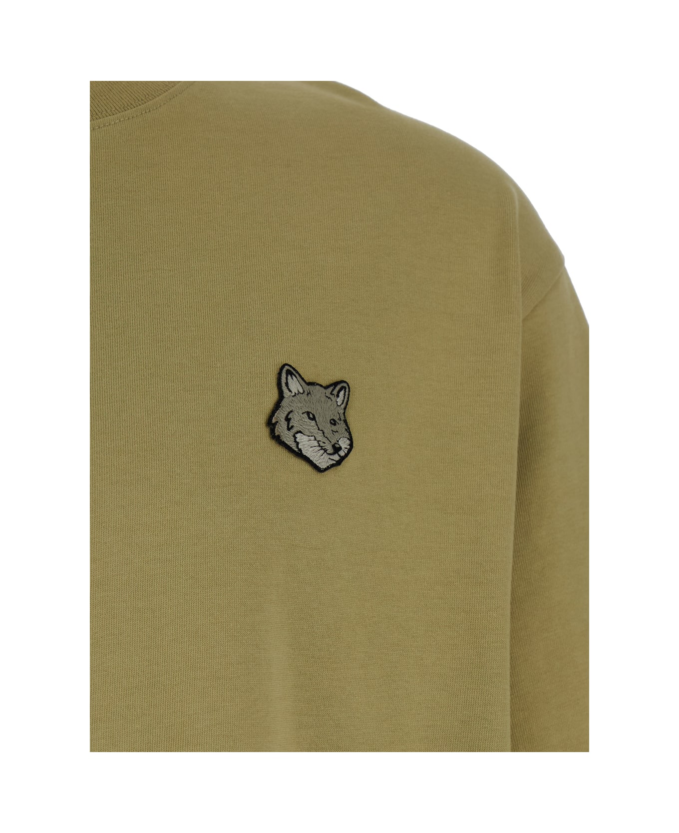 Maison Kitsuné Bold Fox Head Patch Oversize Tee-shirt - Green