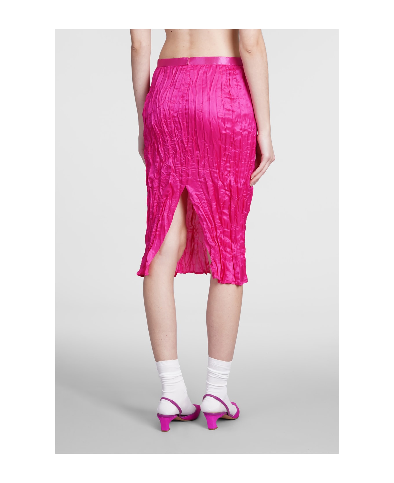 Acne Studios Skirt In Fuxia Viscose - fuxia