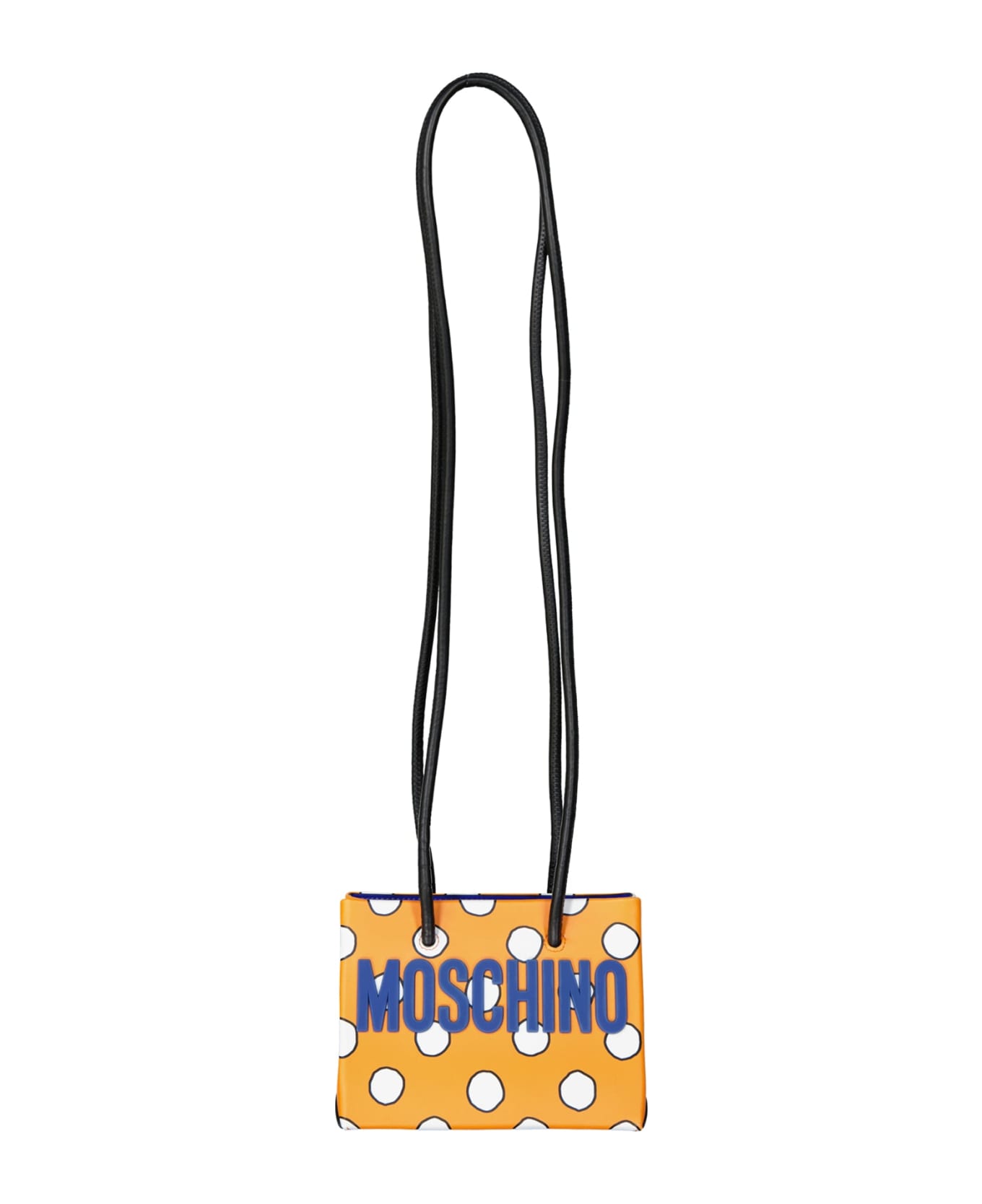 Moschino Leather Mini Bag - Orange