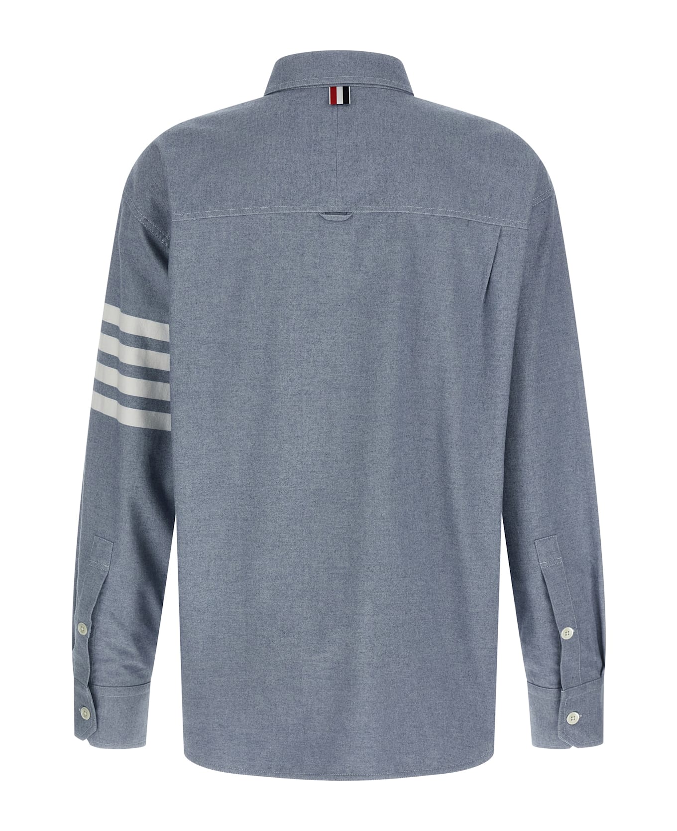 Thom Browne 
4bar
 Flannel Shirt - LIGHTBLUE