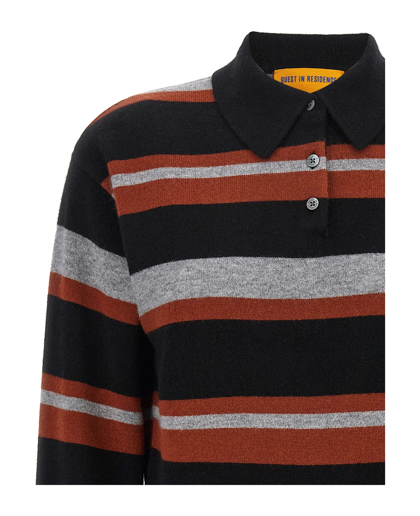Guest in Residence 
collegiate Stripe
 Polo Shirt - Multicolor