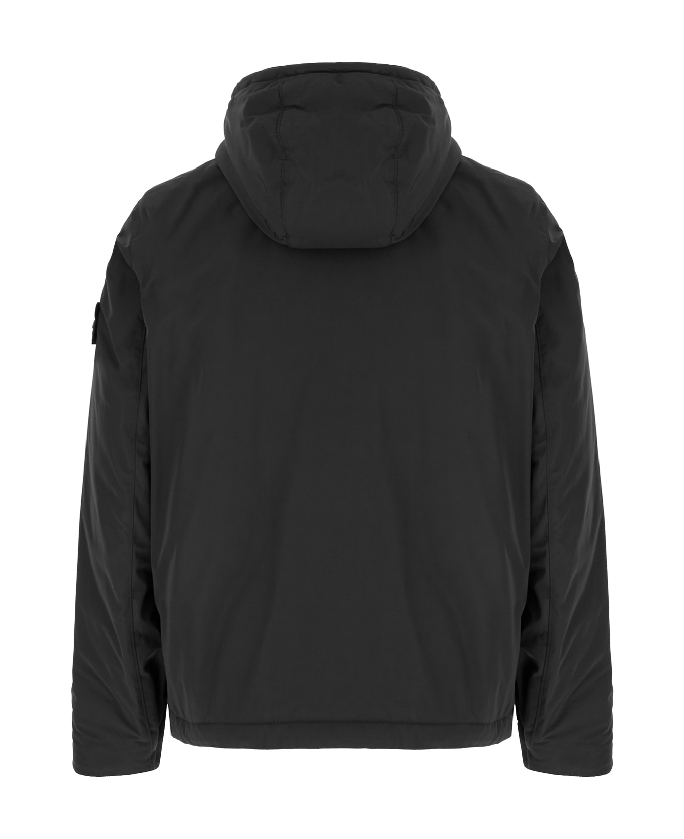 Stone Island Black Polyester Padded Jacket - BLACK