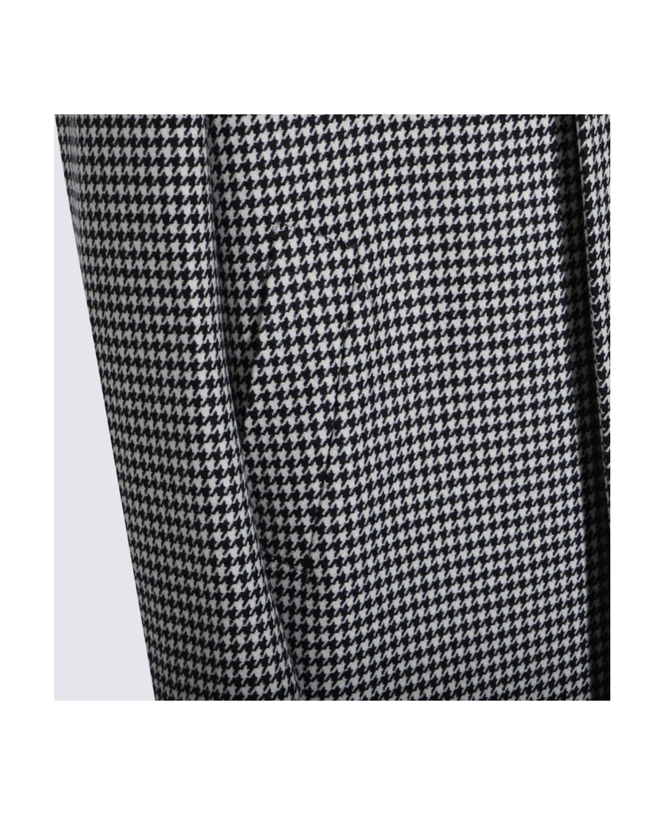 Lardini Grey Wool Coat - PIED DE POULE