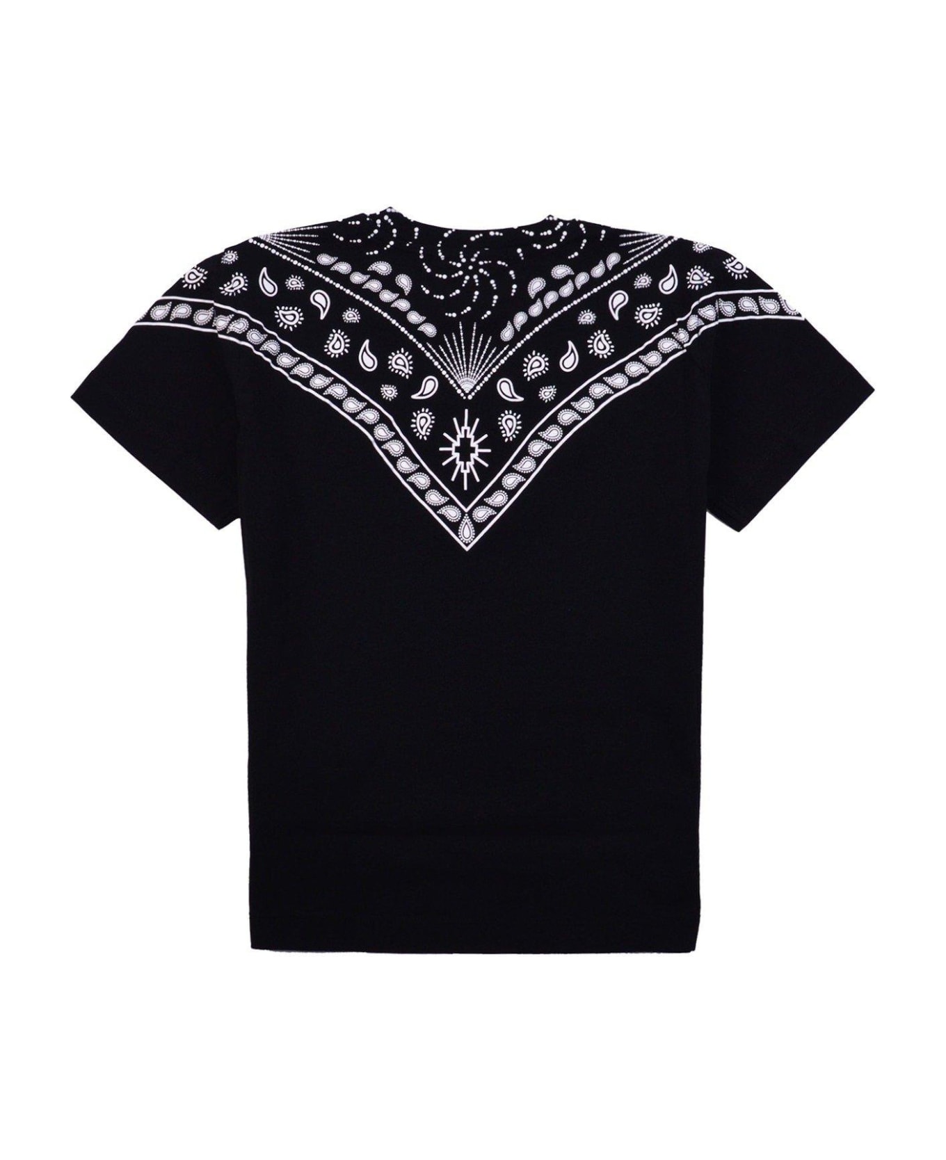 Marcelo Burlon Bandana Printed Crewneck T-shirt - Black Wh Tシャツ＆ポロシャツ