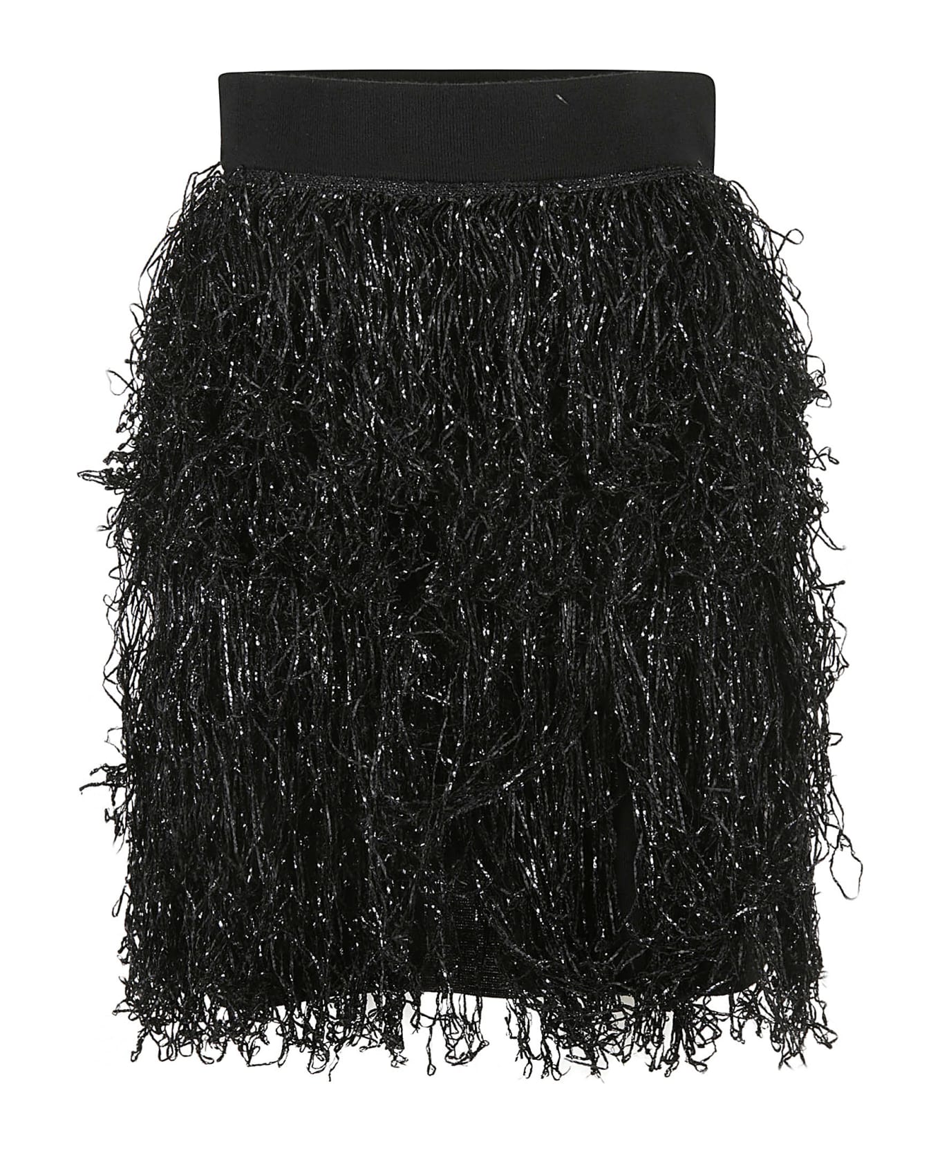 J.W. Anderson Multi Layer Fringe Skirt - BLACK