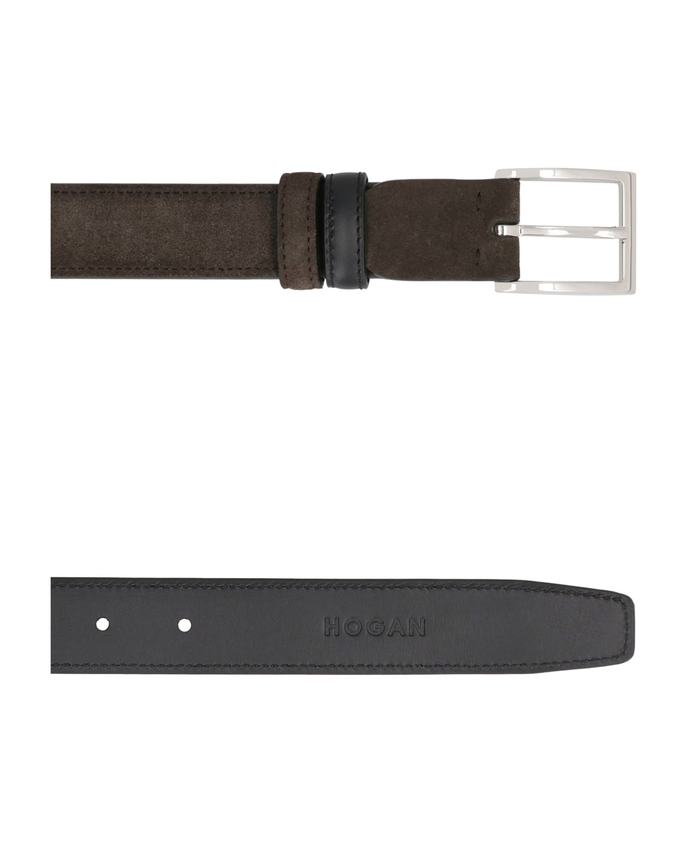 Hogan Suede Belt - brown