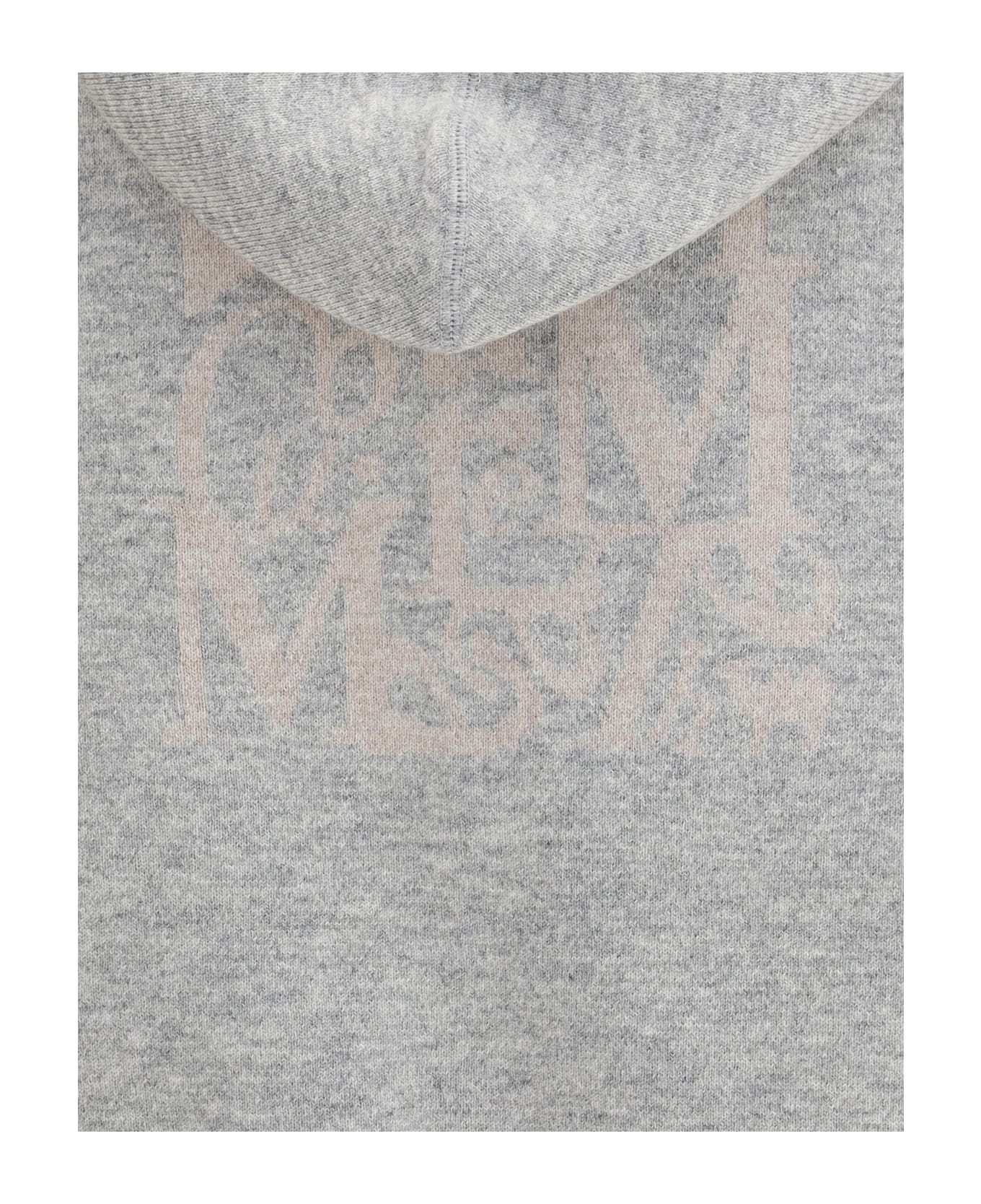 'S Max Mara Wool And Cashmere Hooded Kurt Cardigan - Grey