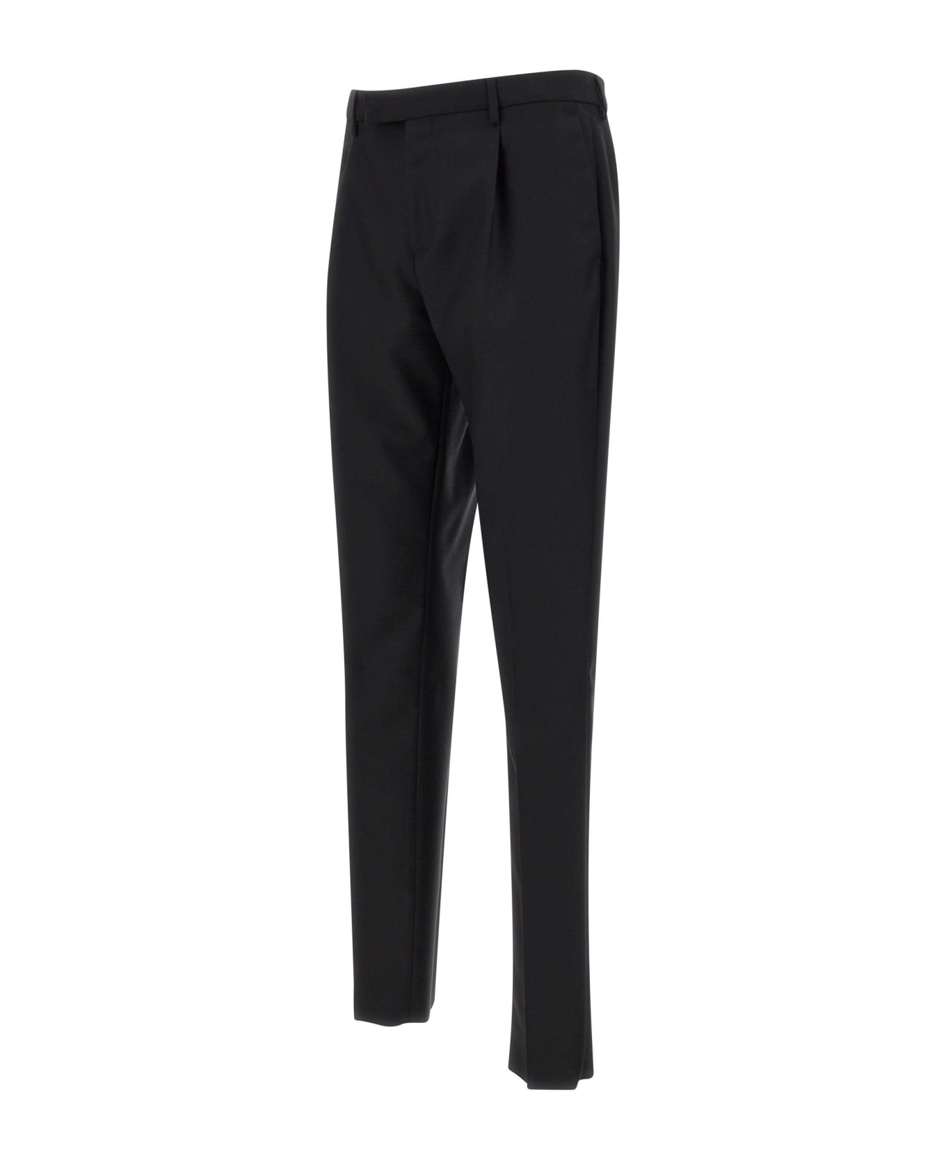 Lardini Wool And Mohair Pants - BLACK