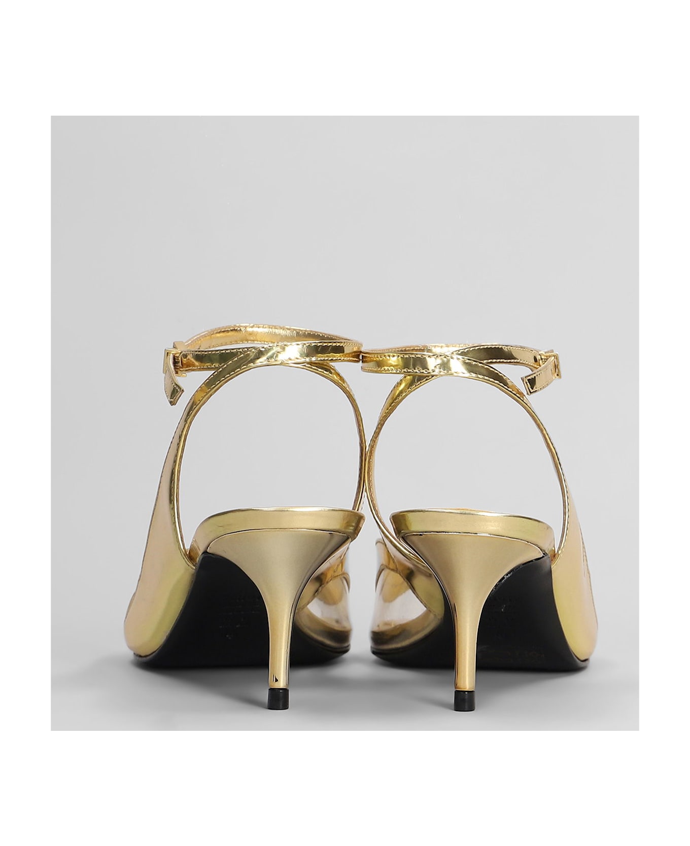 Schutz Sandals In Gold Leather - gold