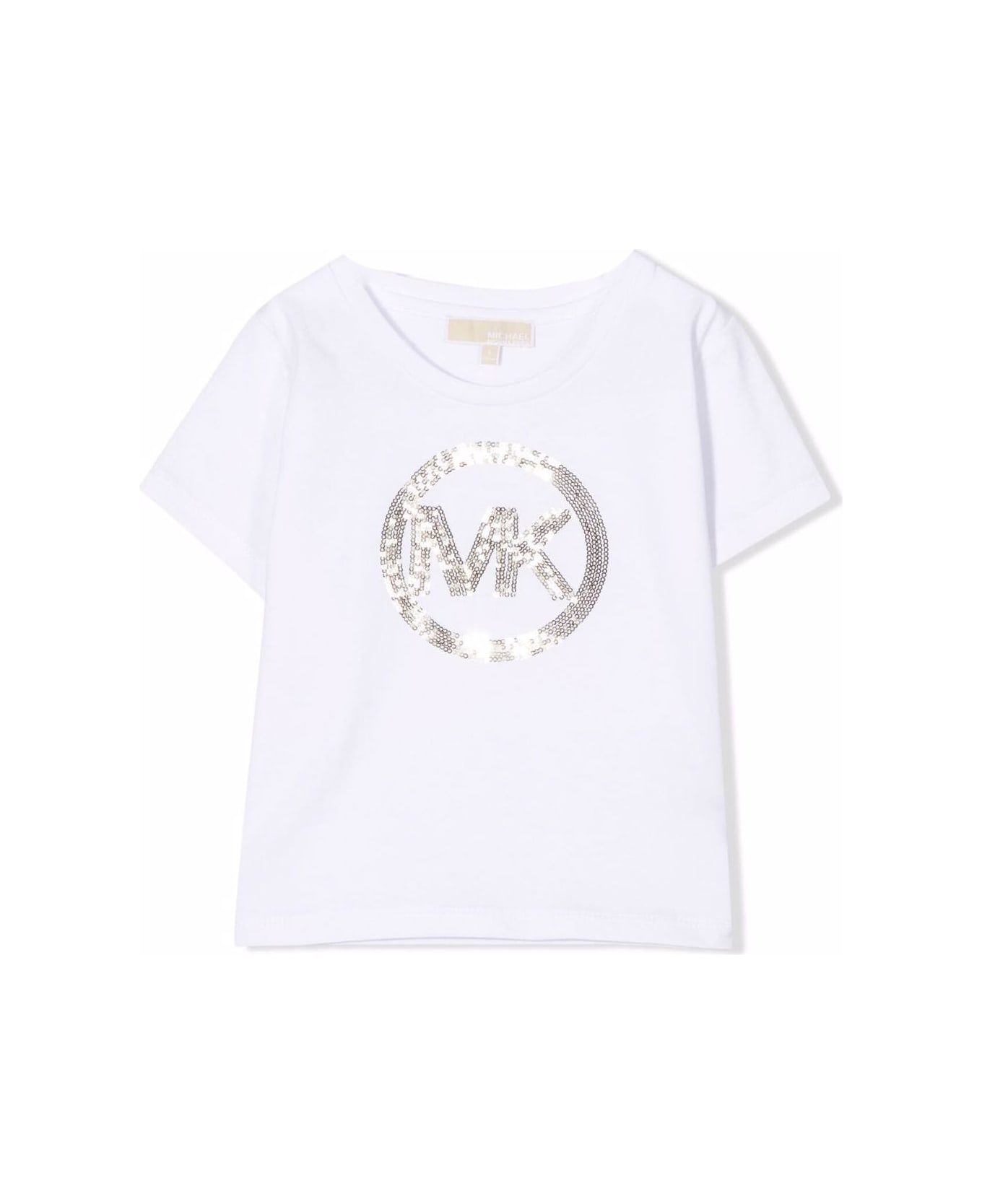 Michael Kors T-shirt With Sequins - WHITE