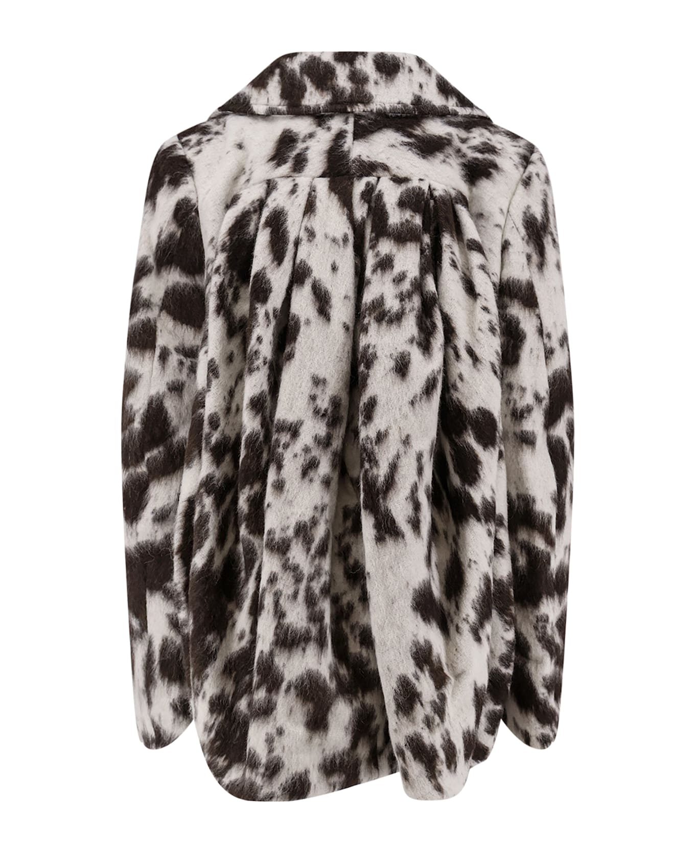 Dries Van Noten Vafel Wool And Alpaca Coat - Brown
