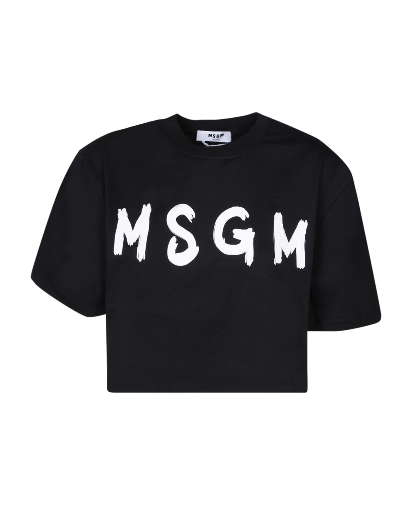 MSGM Graffiti Logo Black T-shirt - Black