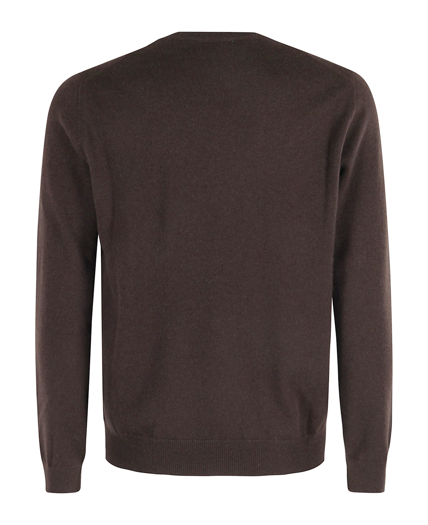 Malo Girocollo Basico - Dark Brown