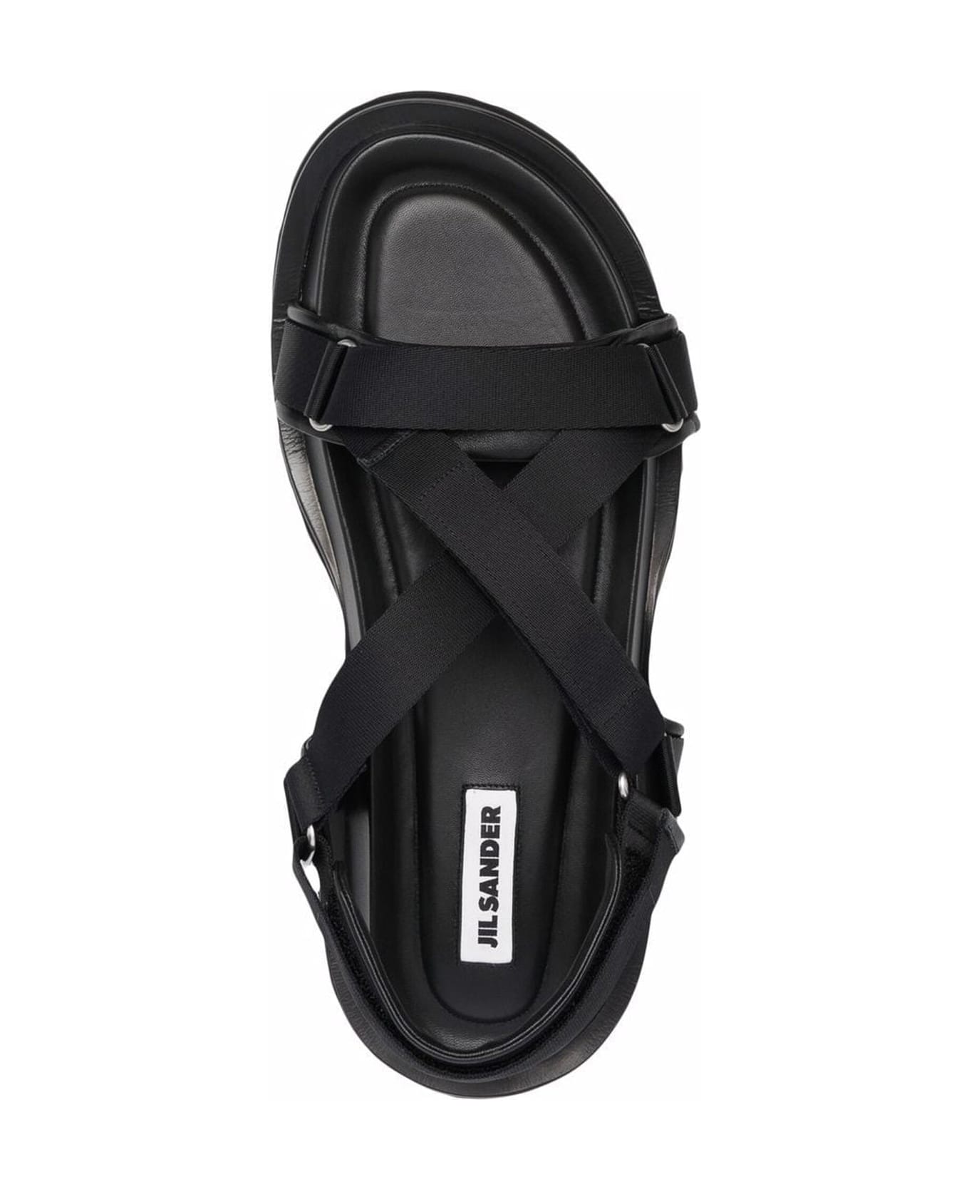 Jil Sander Velcro Strap Sandals - Black その他各種シューズ