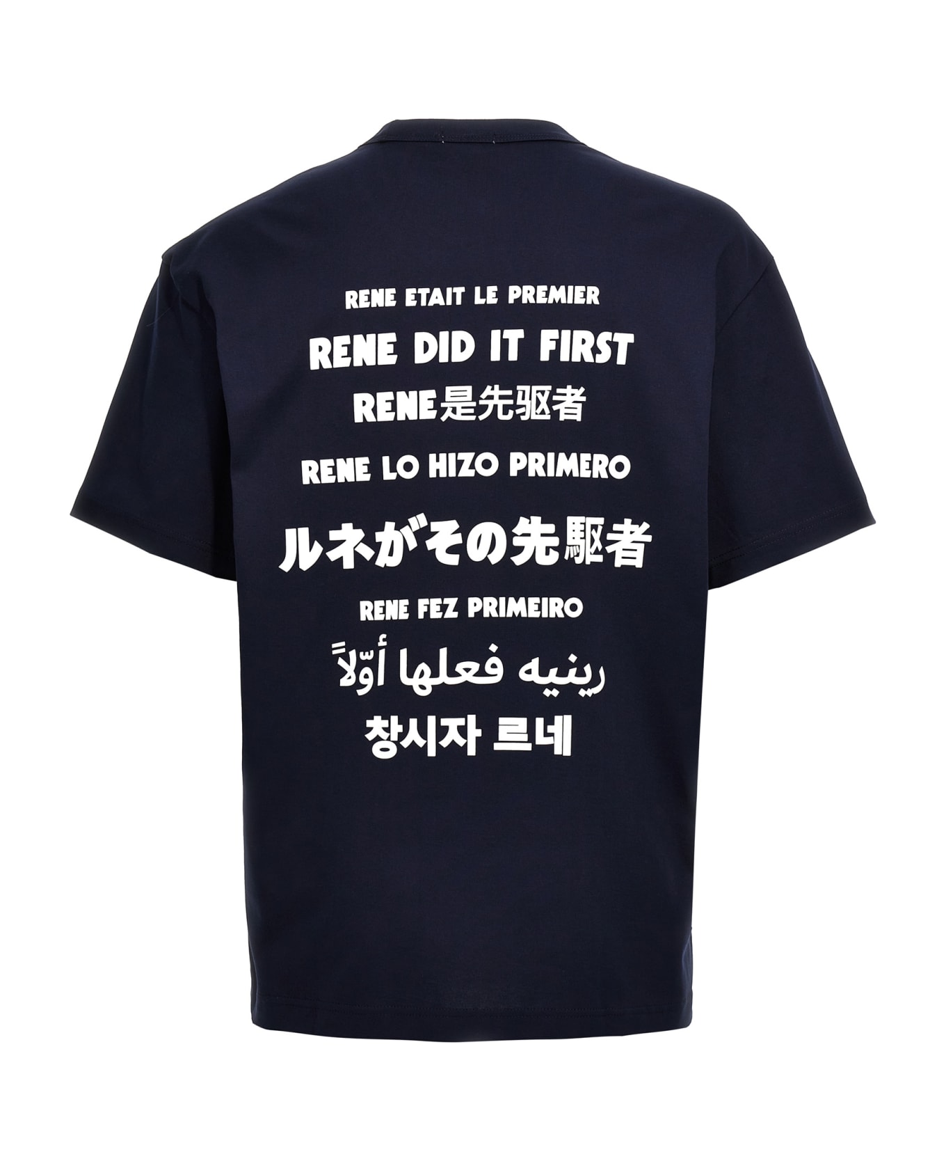 Lacoste 'slogan' T-shirt - Blue