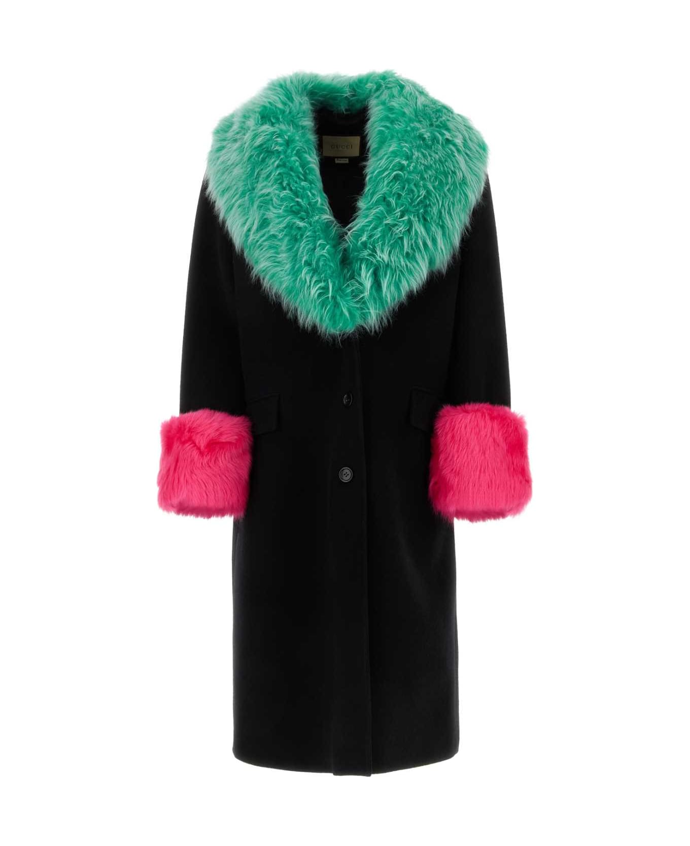 Gucci Black Wool Blend Coat - 1043