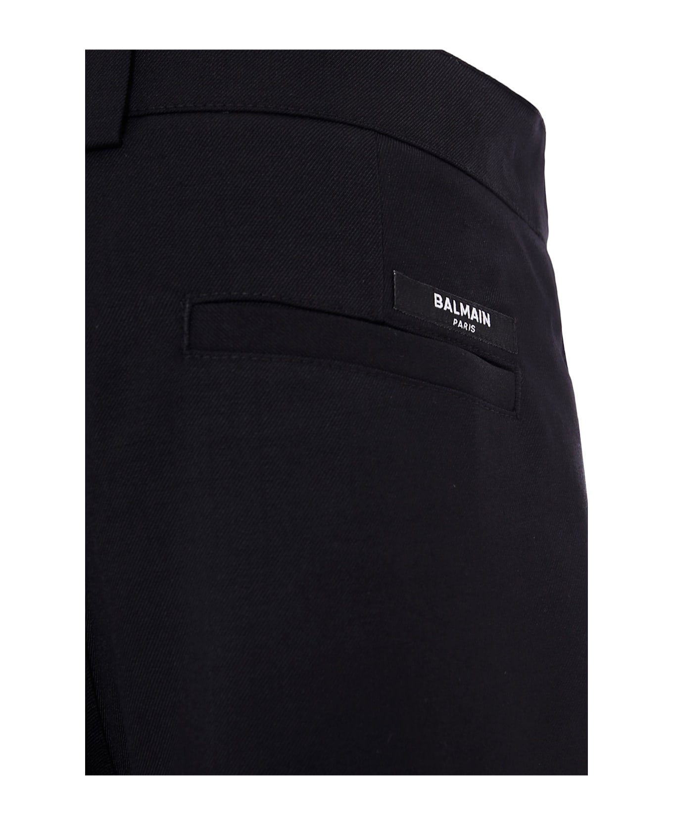 Balmain Black Trousers For Boy With Logo - Black