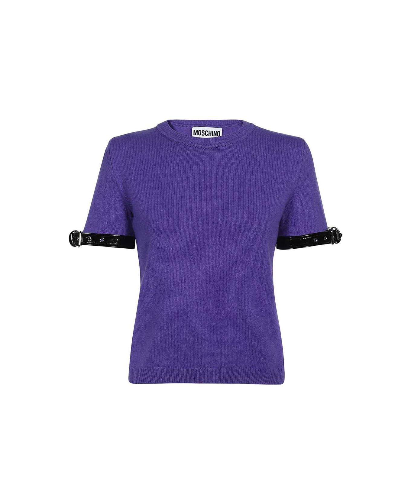 Moschino Wool Blend T-shirt - purple ニットウェア