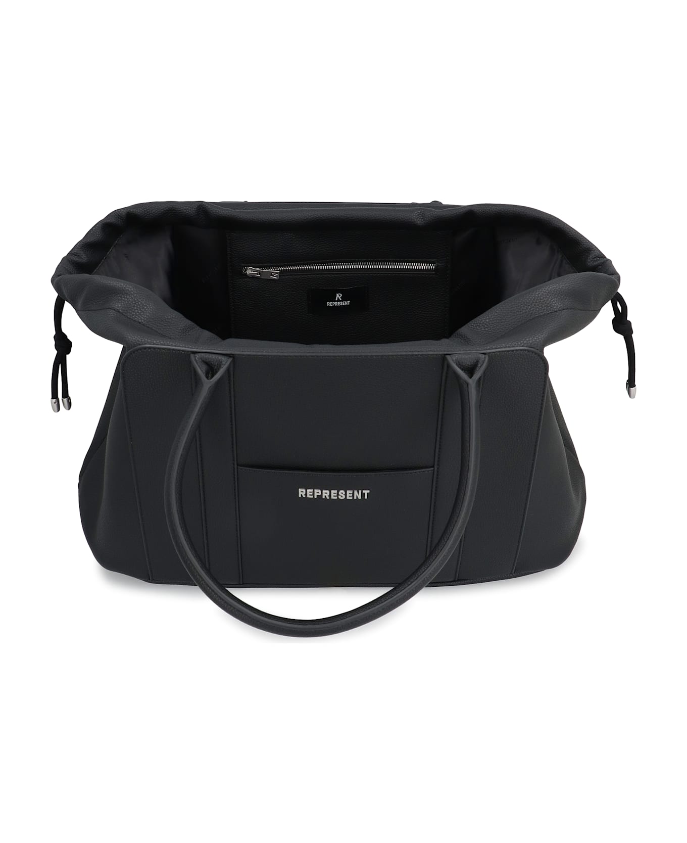 REPRESENT Faux Leather Travel Bag - black