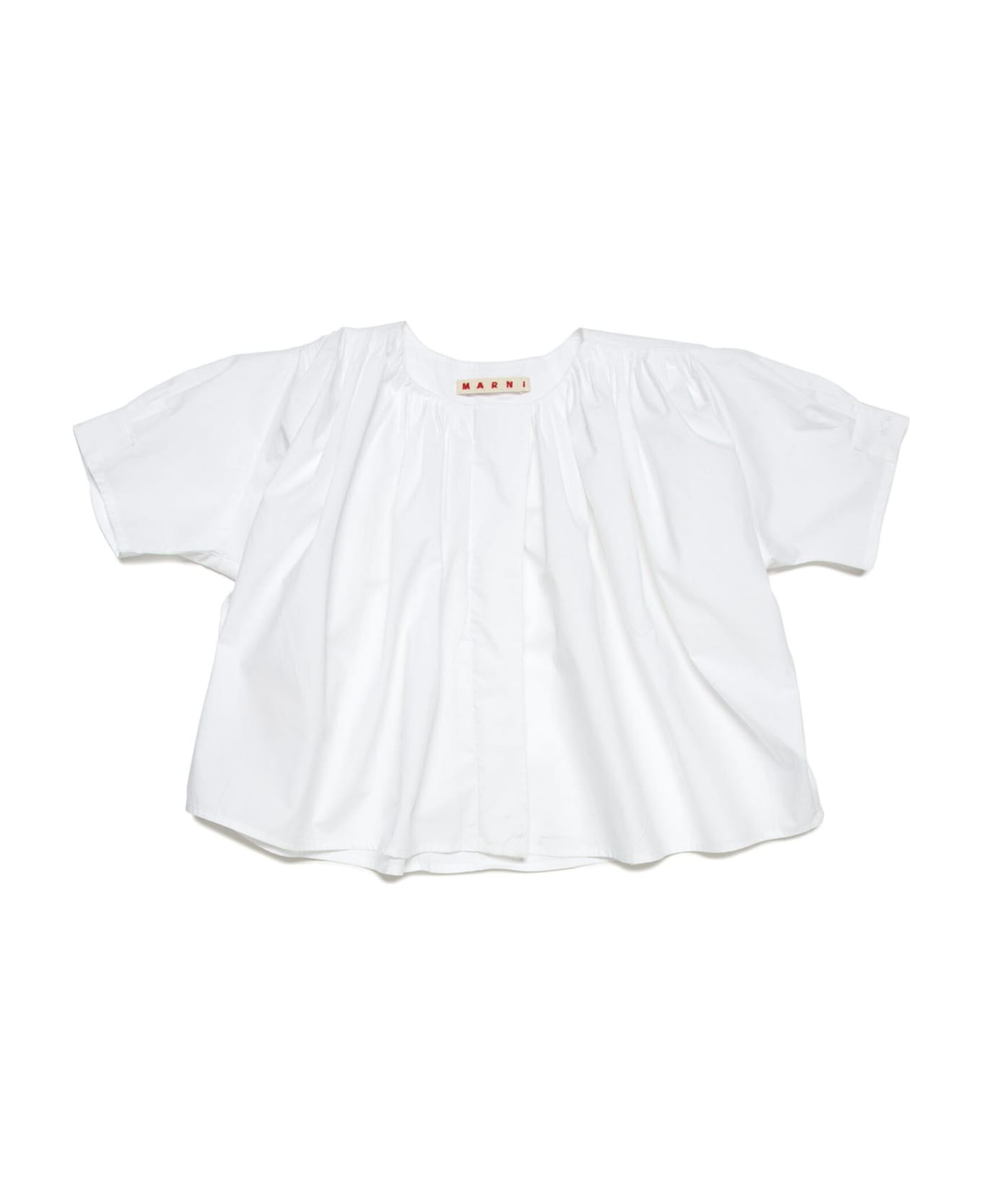 Marni Mc97f Shirt Marni White Plain Poplin Shirt - White