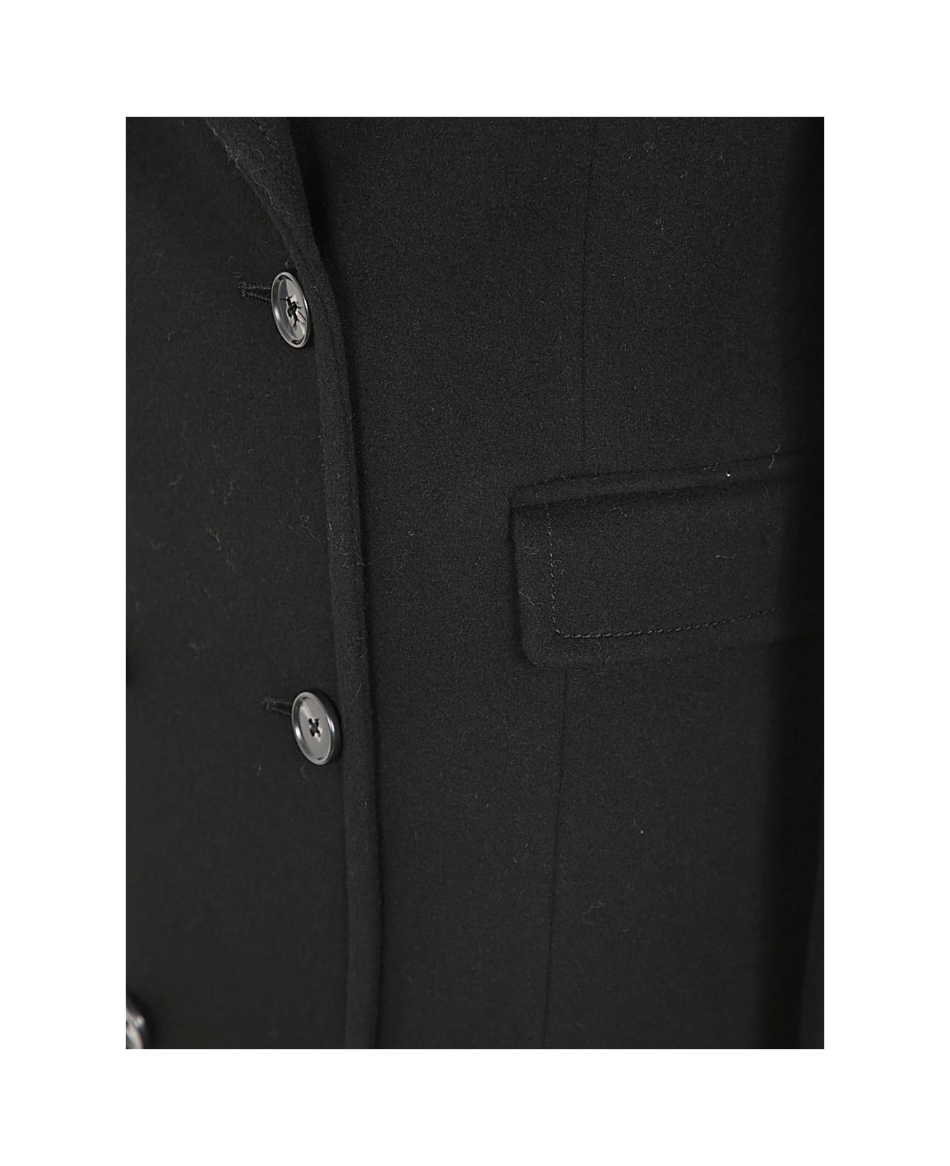 Paul Smith Womens Double Breast Coat - Black